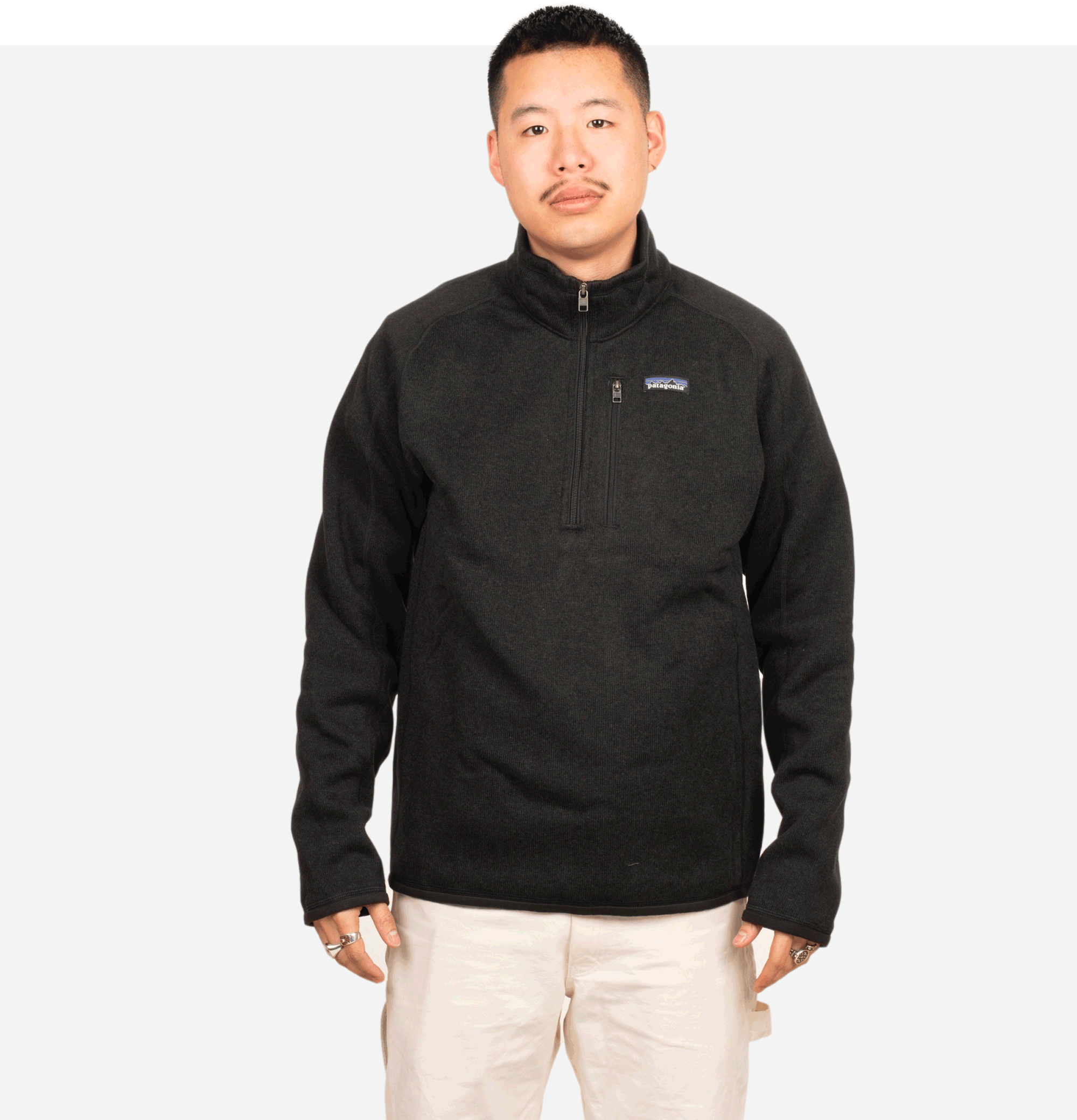 Better Sweater 3/4 Zip Black