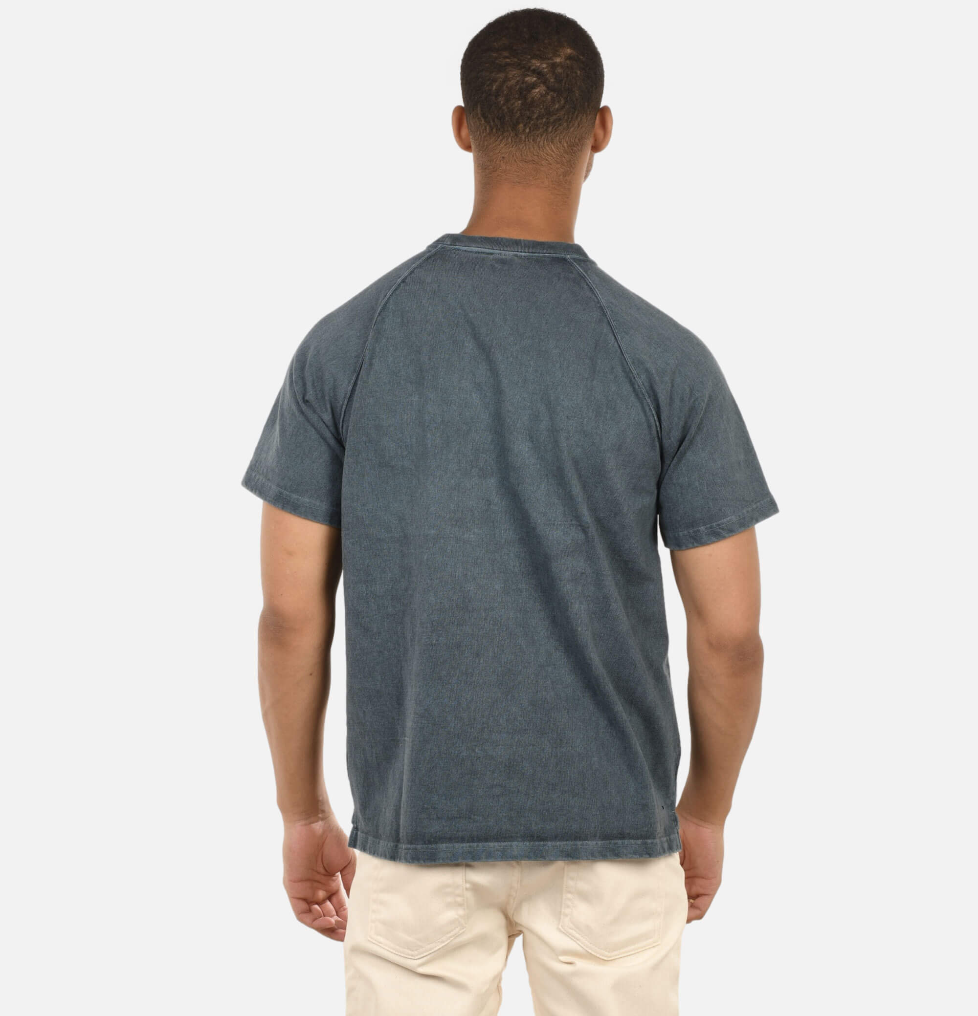 Heavy Raglan Pocket Tee Slate Grey