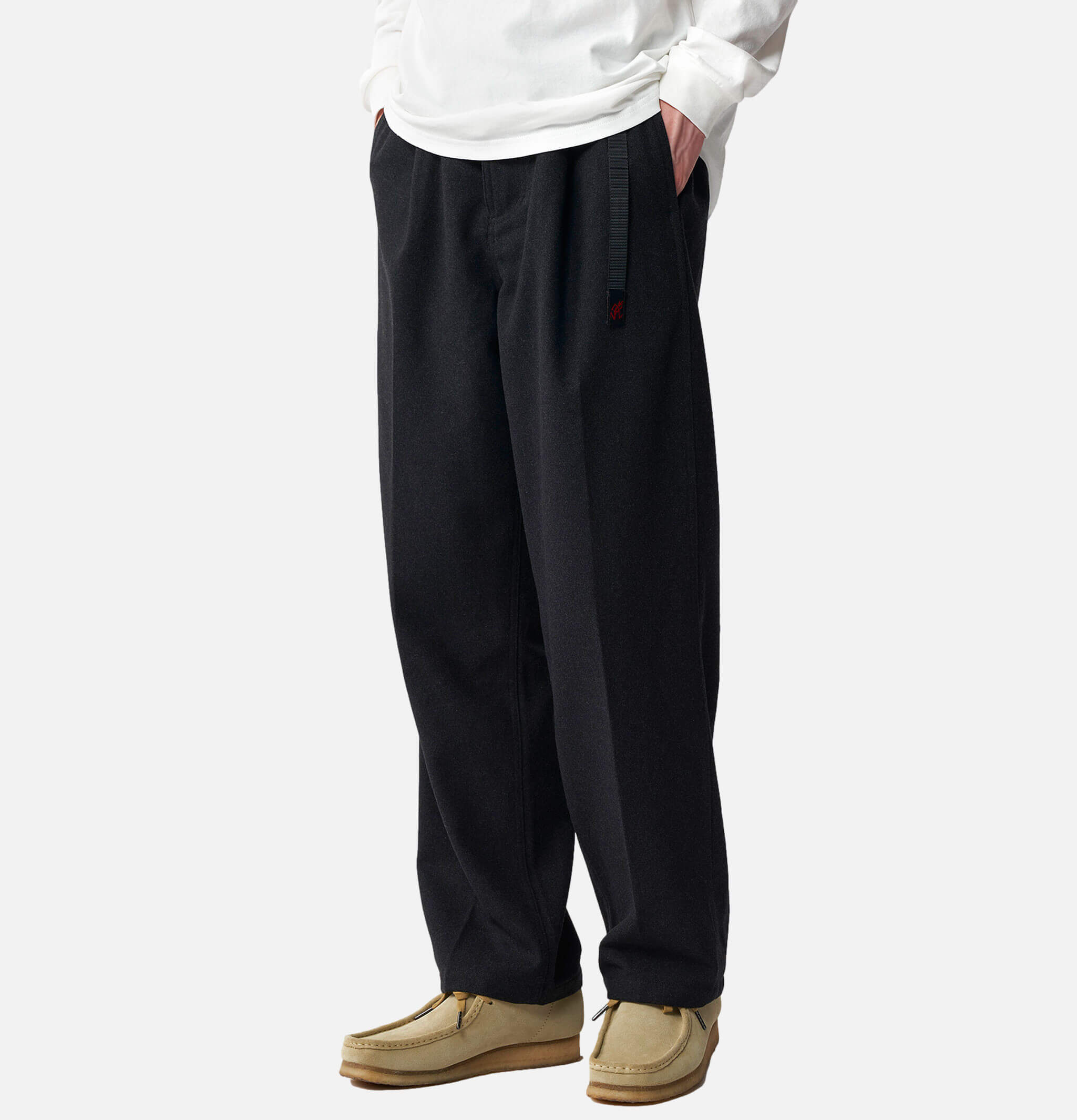 Wool Relaxed Pant Charcoal