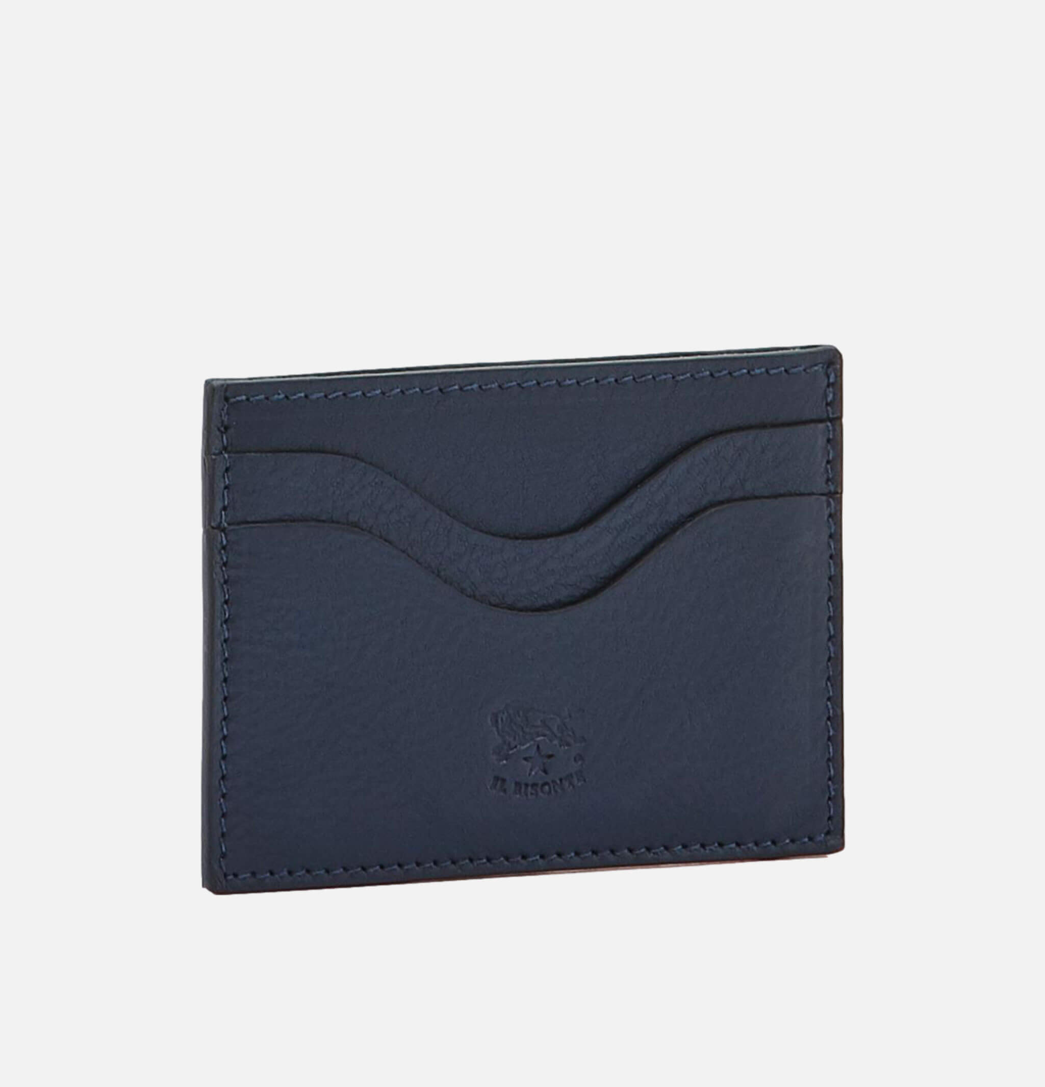 Il Bisonte Card Case Navy