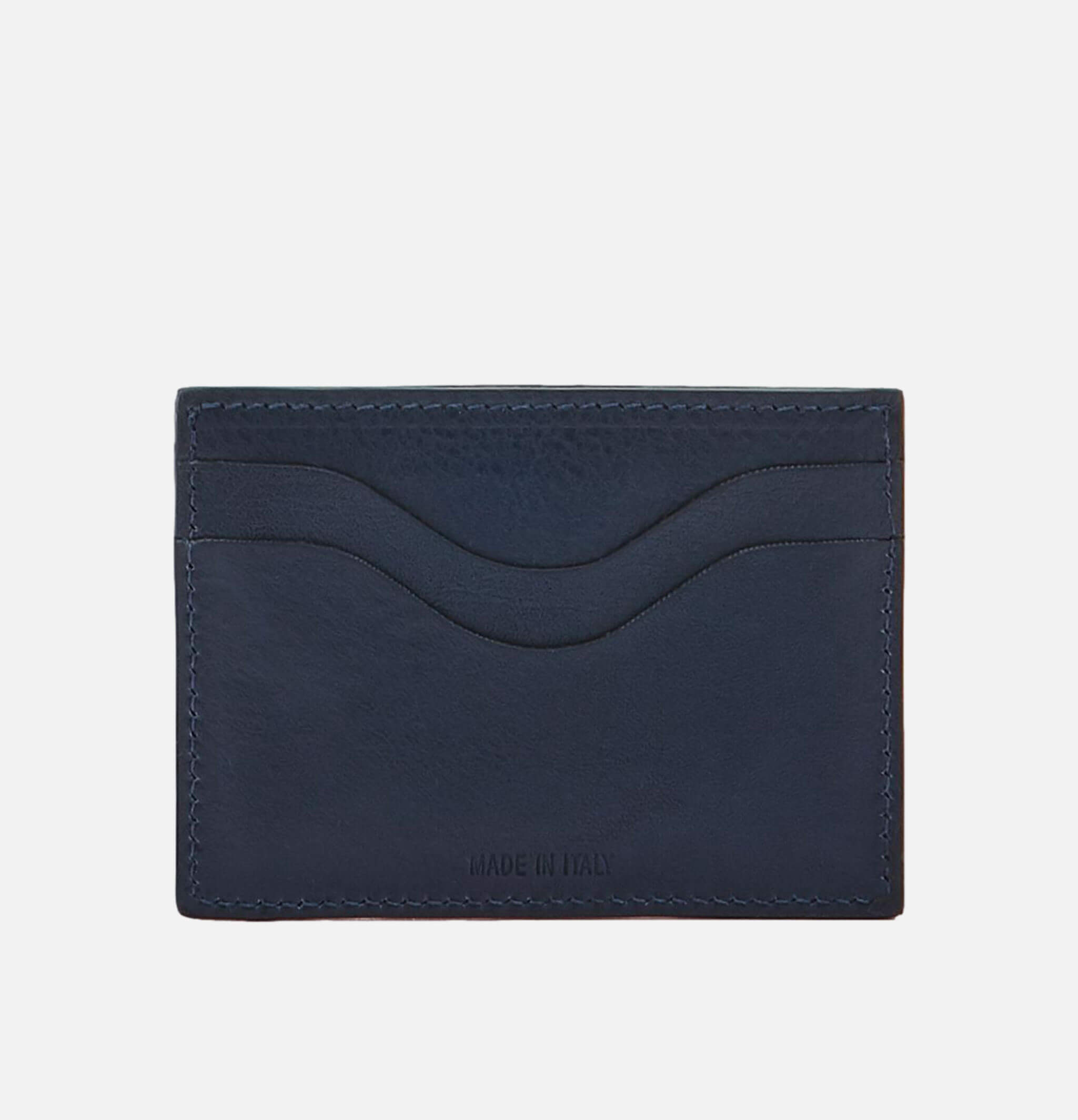 Il Bisonte Card Case Navy