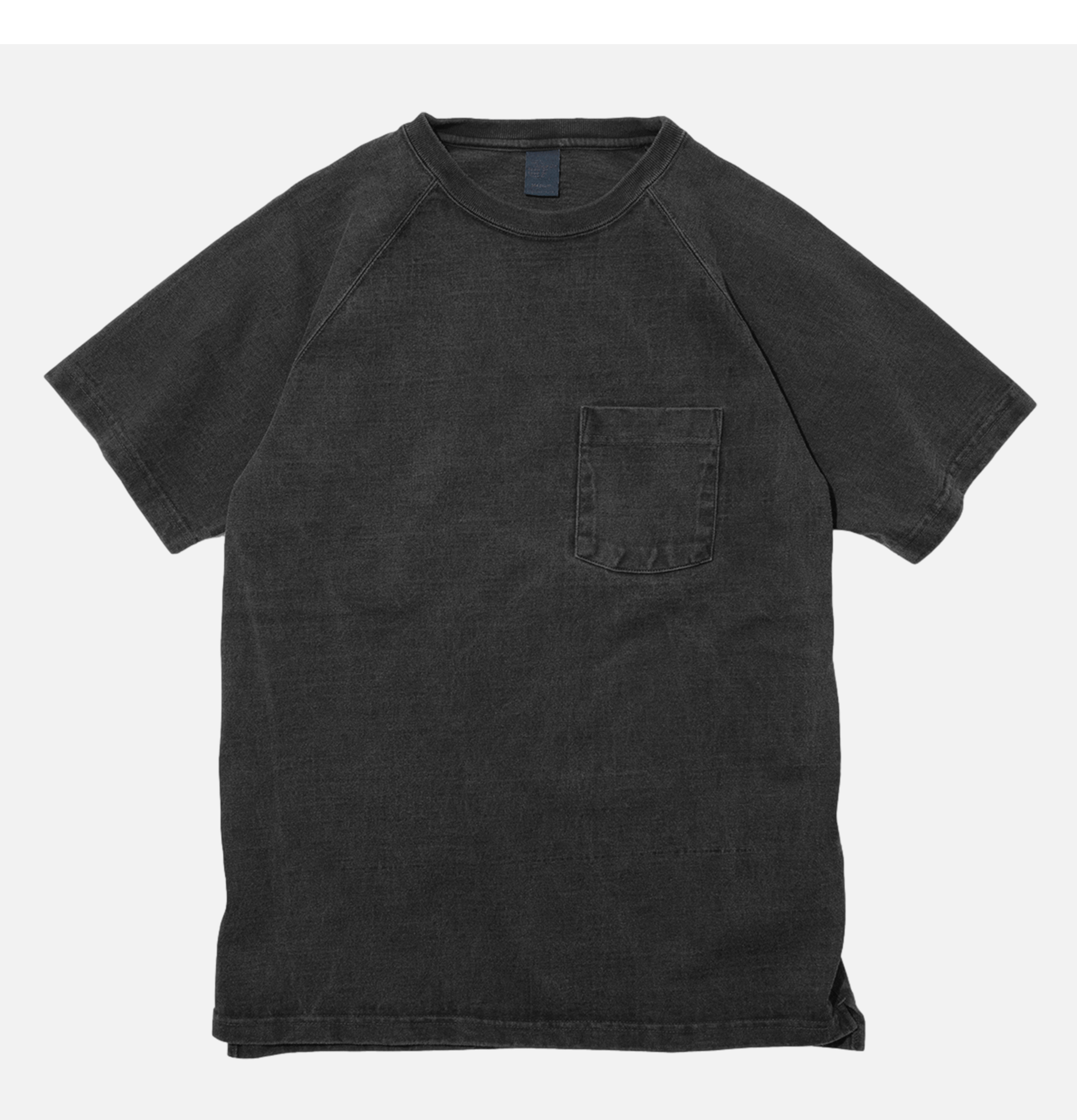 Heavy Raglan Pocket Tee Black