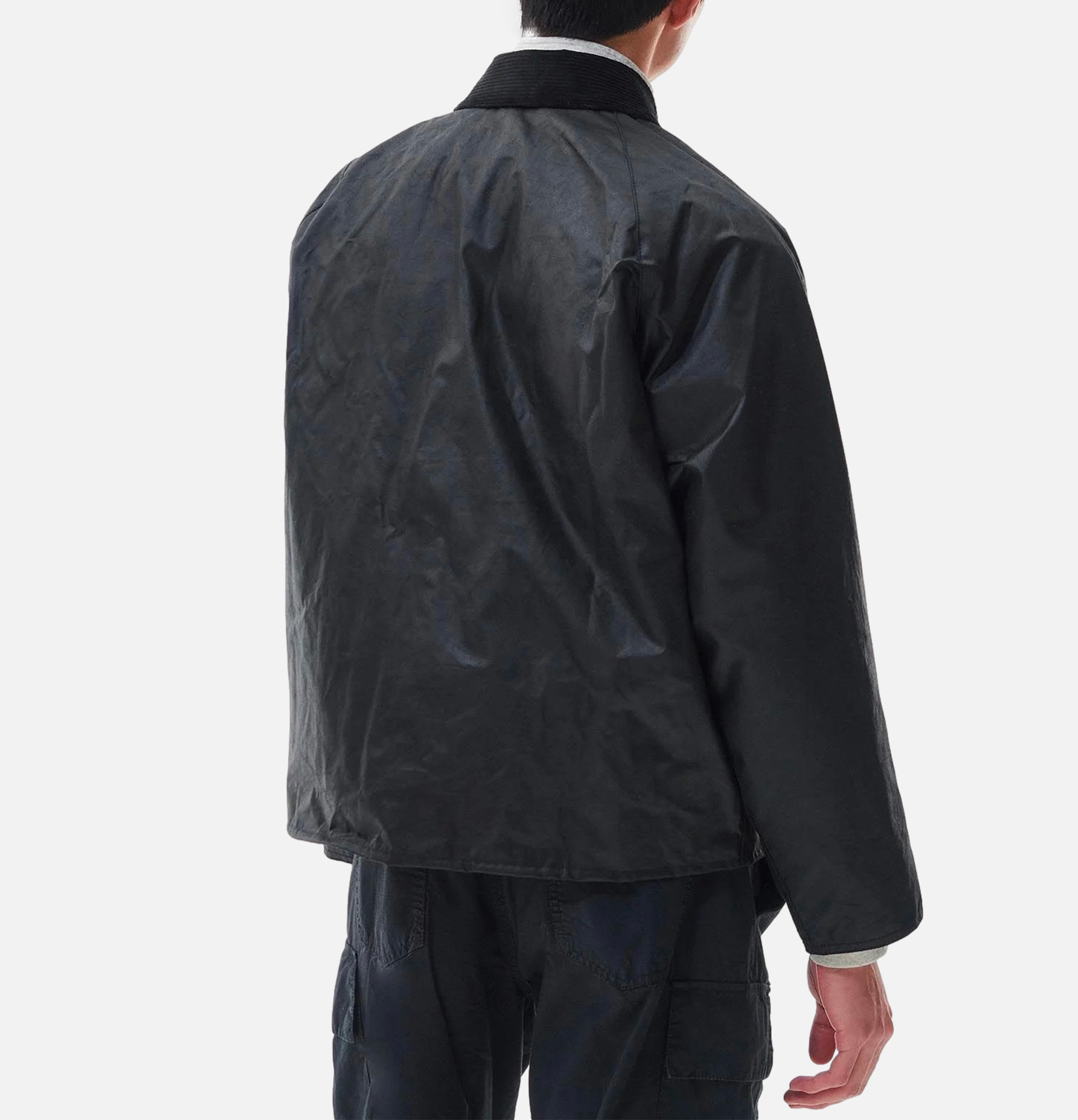 Barbour Transport Wax Jacket Black