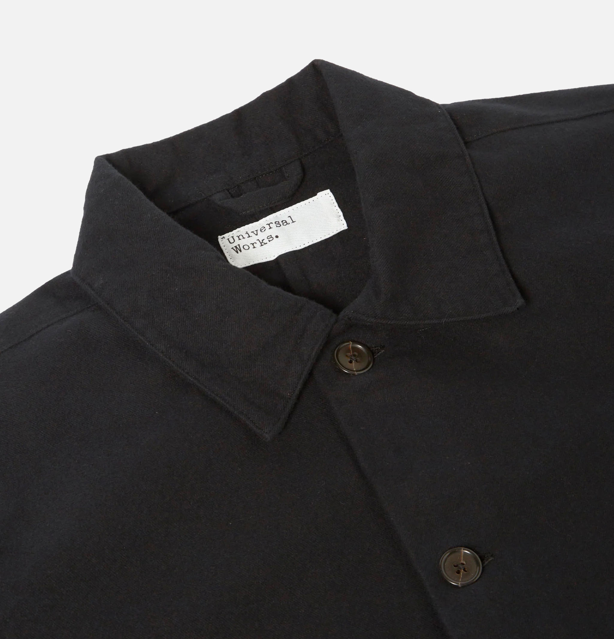 Universal Works | Travail Shirt Coton Black | Shop Royalcheese ...