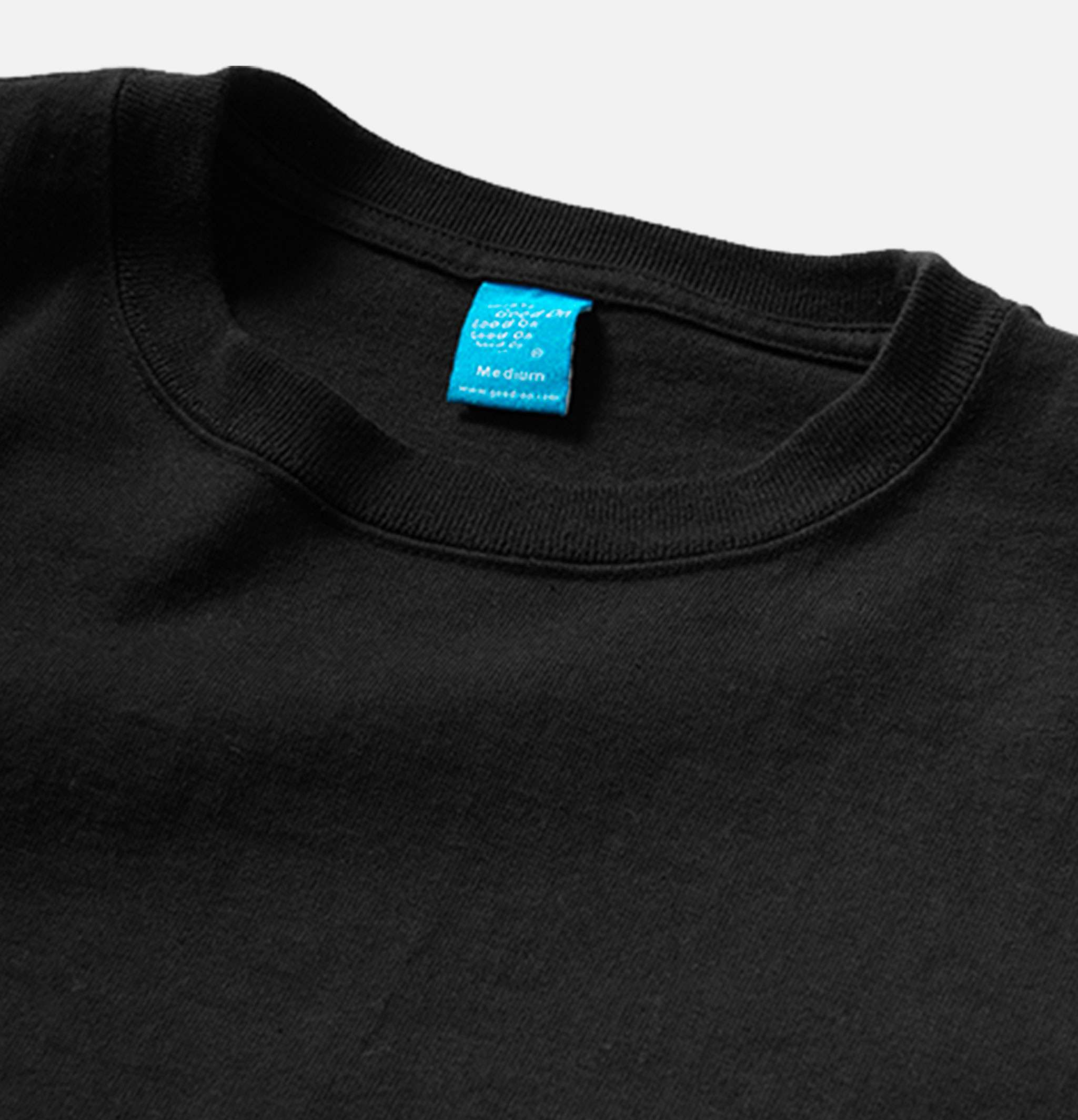 Good On Long Sleeve Heavy Crew Tee Black