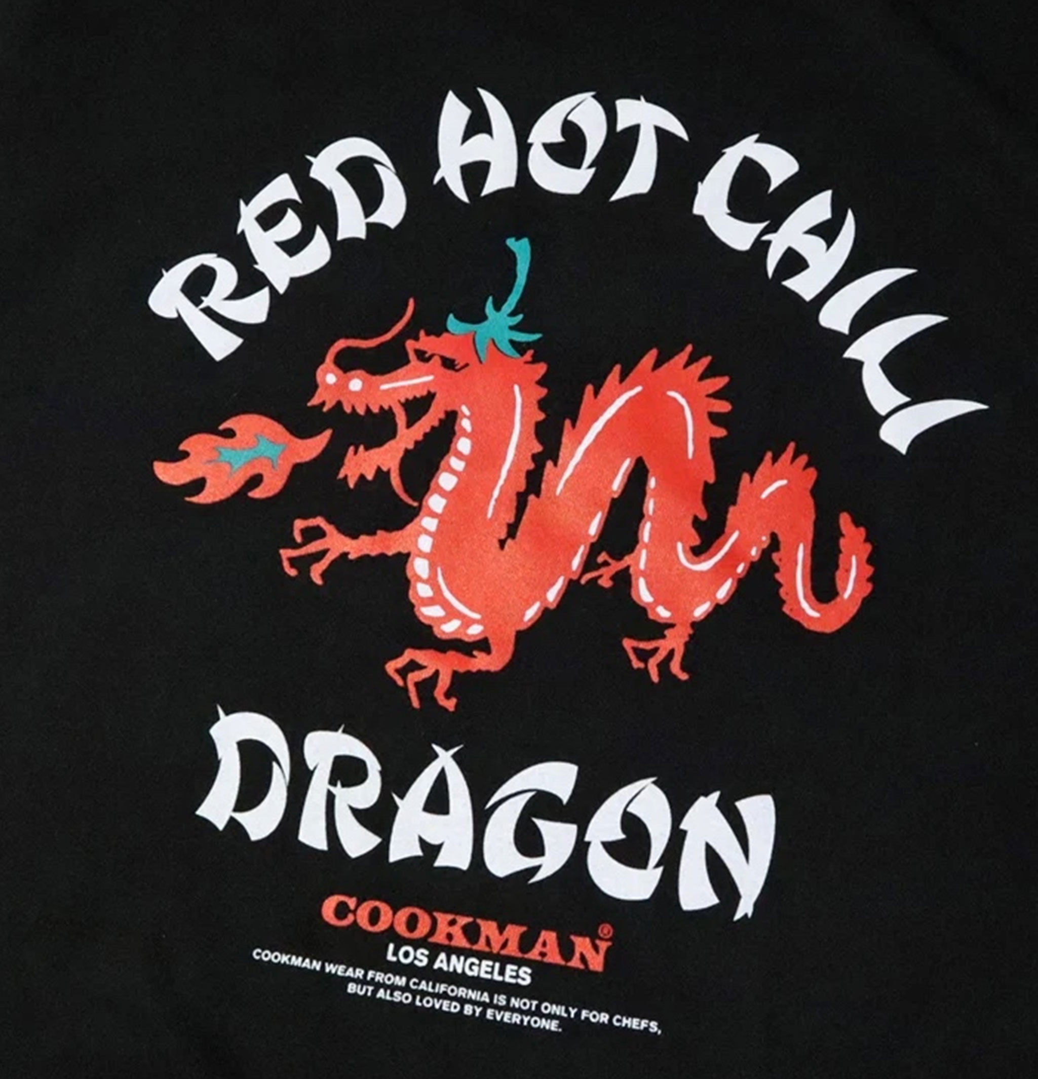 T-shirt Cookman Tees - Chili Dragon : Black