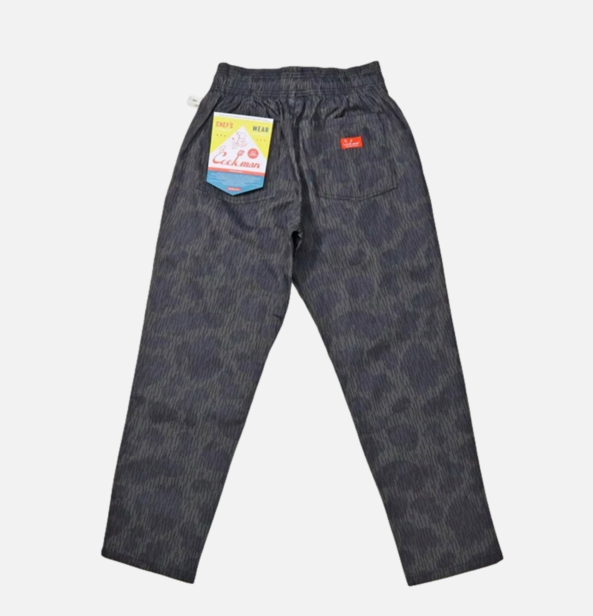 Pantalon Cookman Chef - Raindrop Camo : Gris Noir