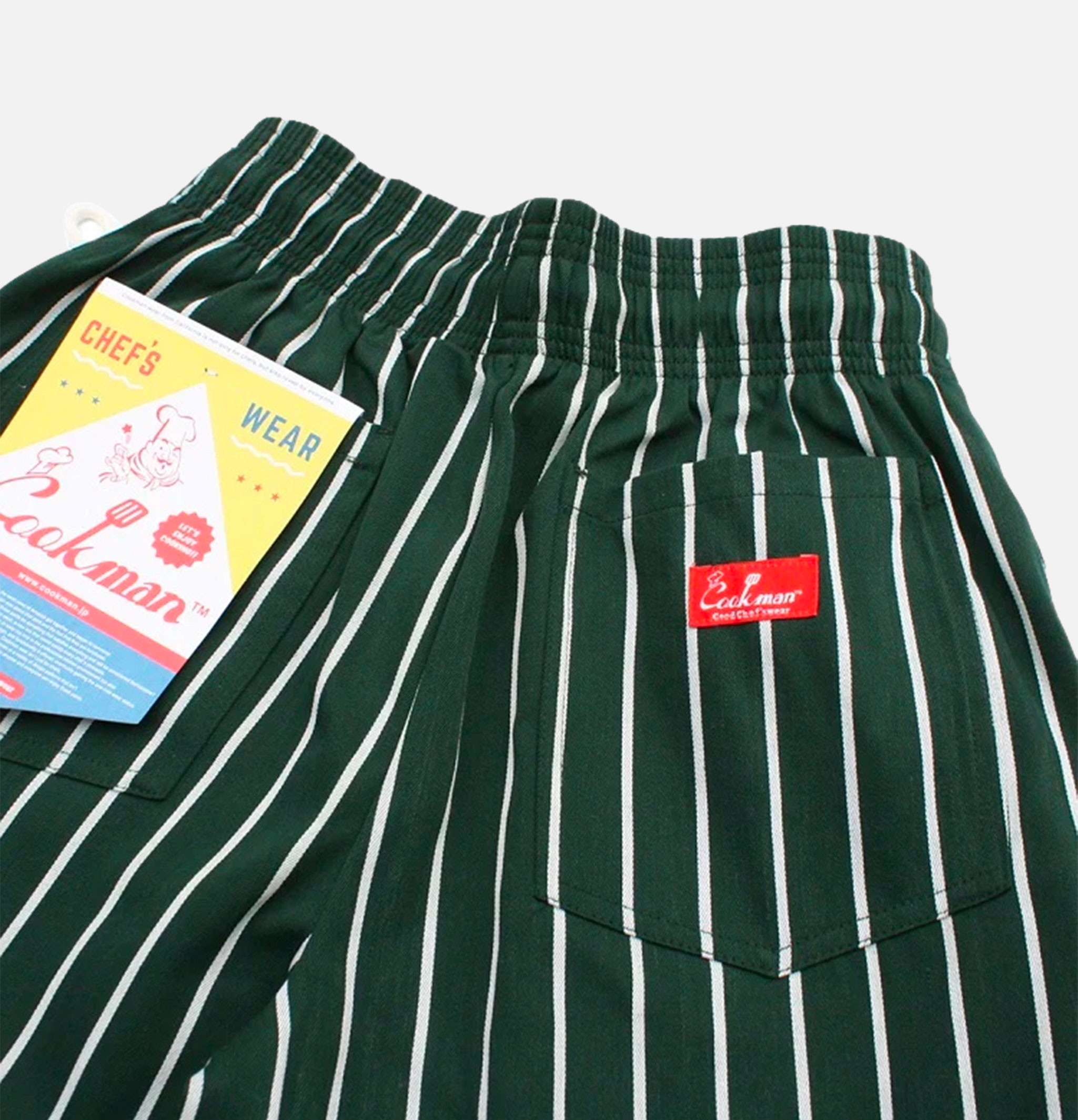 Pantalon Cookman Chef Pants Stripe Green.