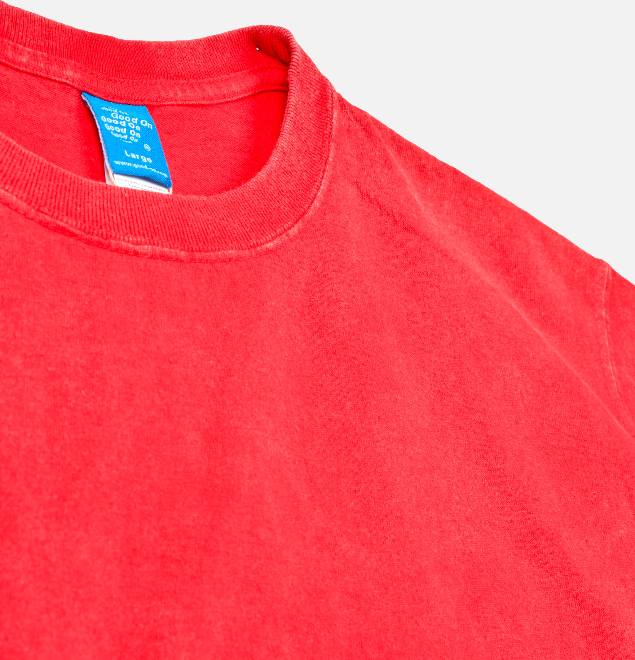 Vintage Dye Crew Tee Red