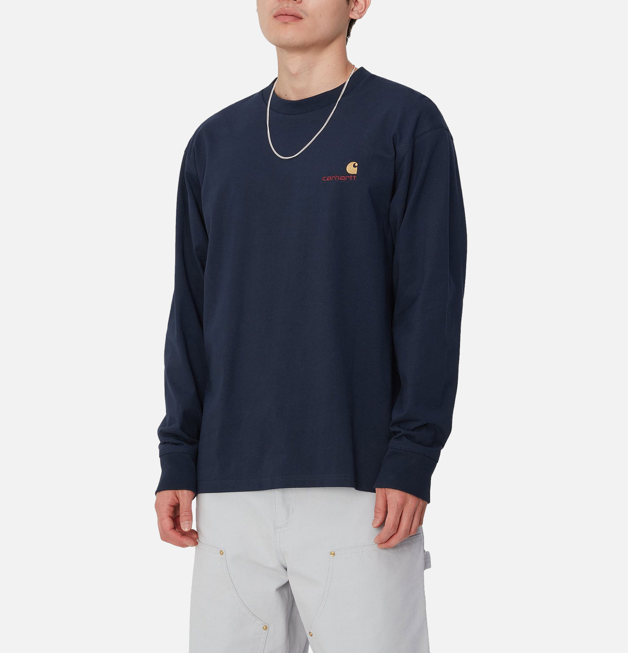 American Tee Ls Air Force Blue Carhartt WIP