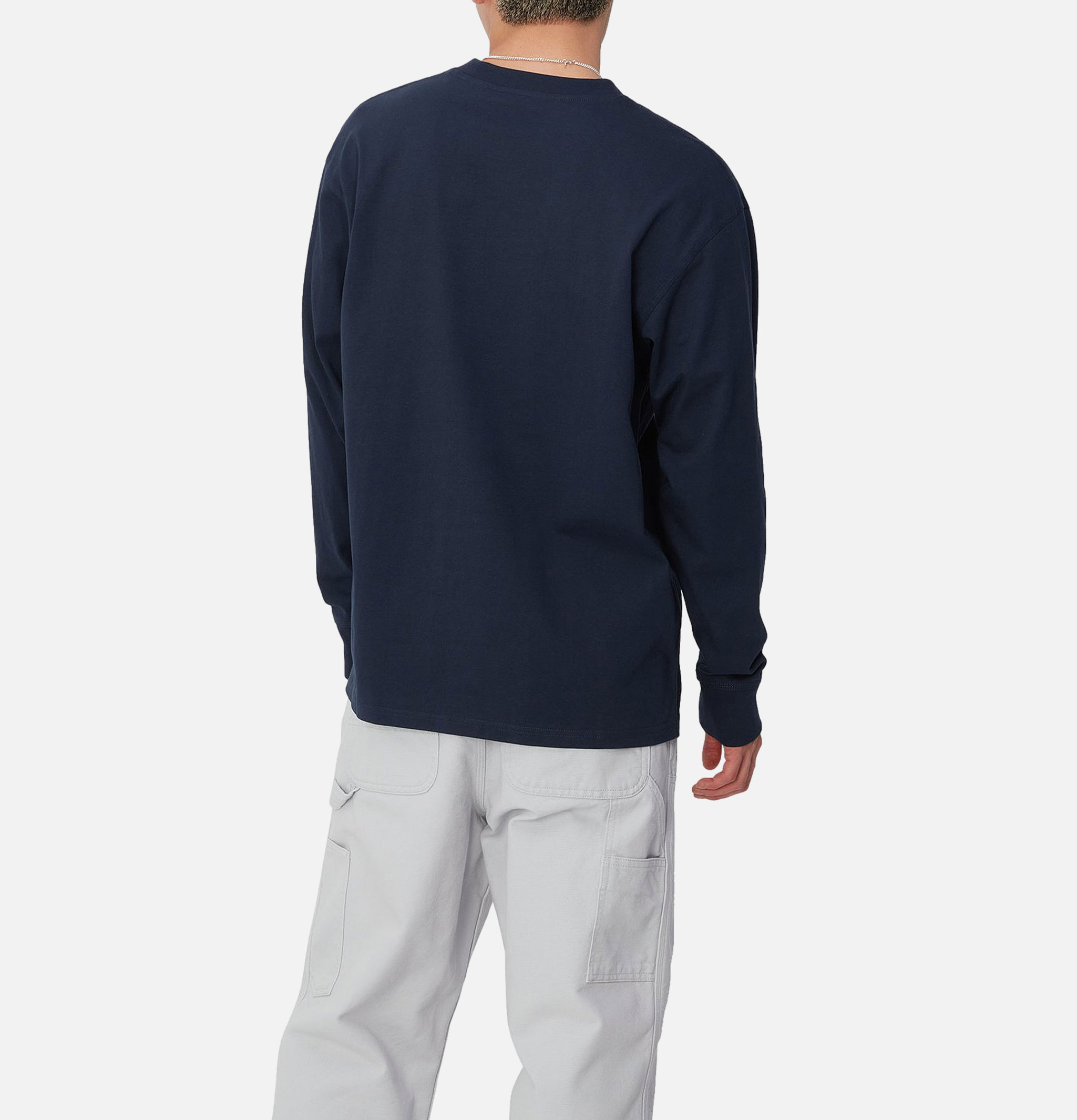 American Tee Ls Air Force Blue Carhartt WIP