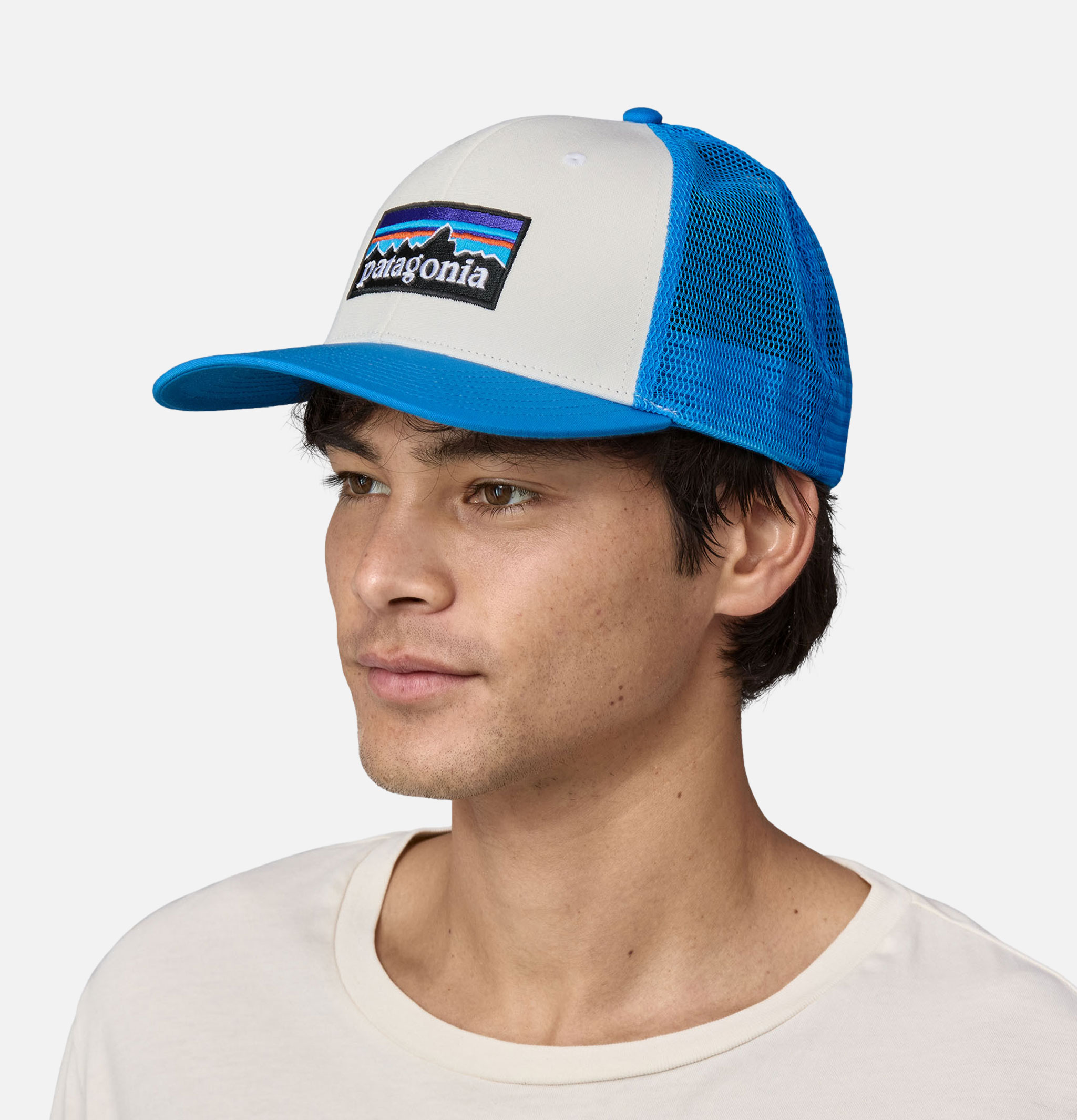 P6logo Trucker Hat Vessel Blue Patagonia Accessories