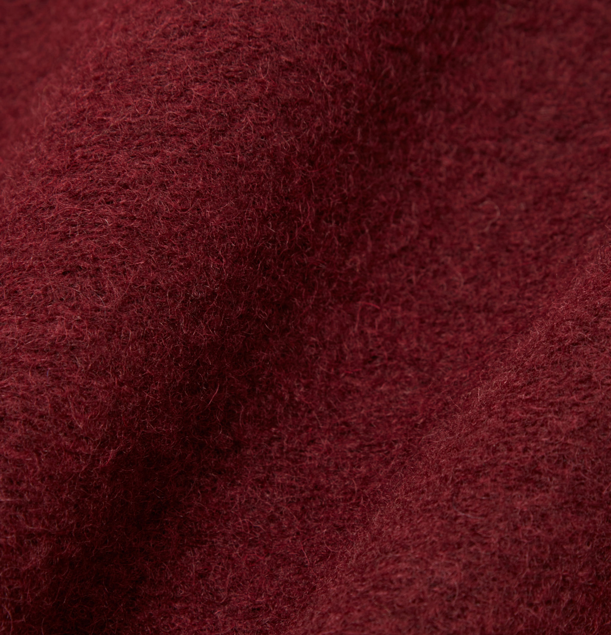 Universal Works Deep Red Wool Cardigan