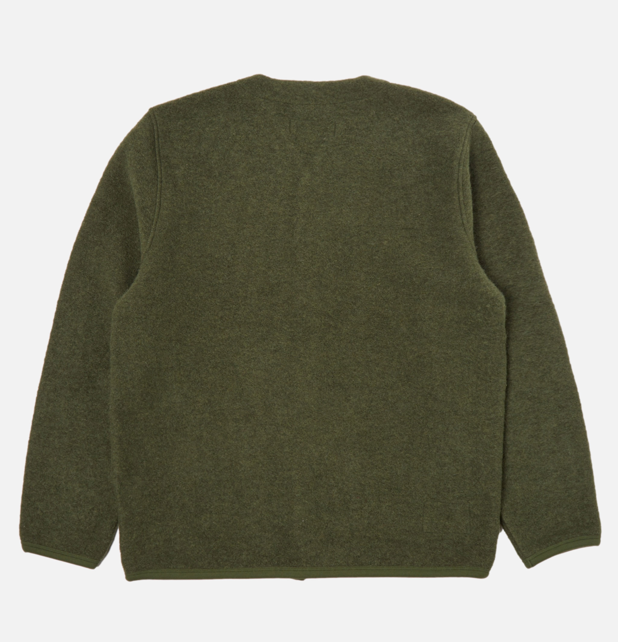 Cardigan Universal Works Olive en Laine