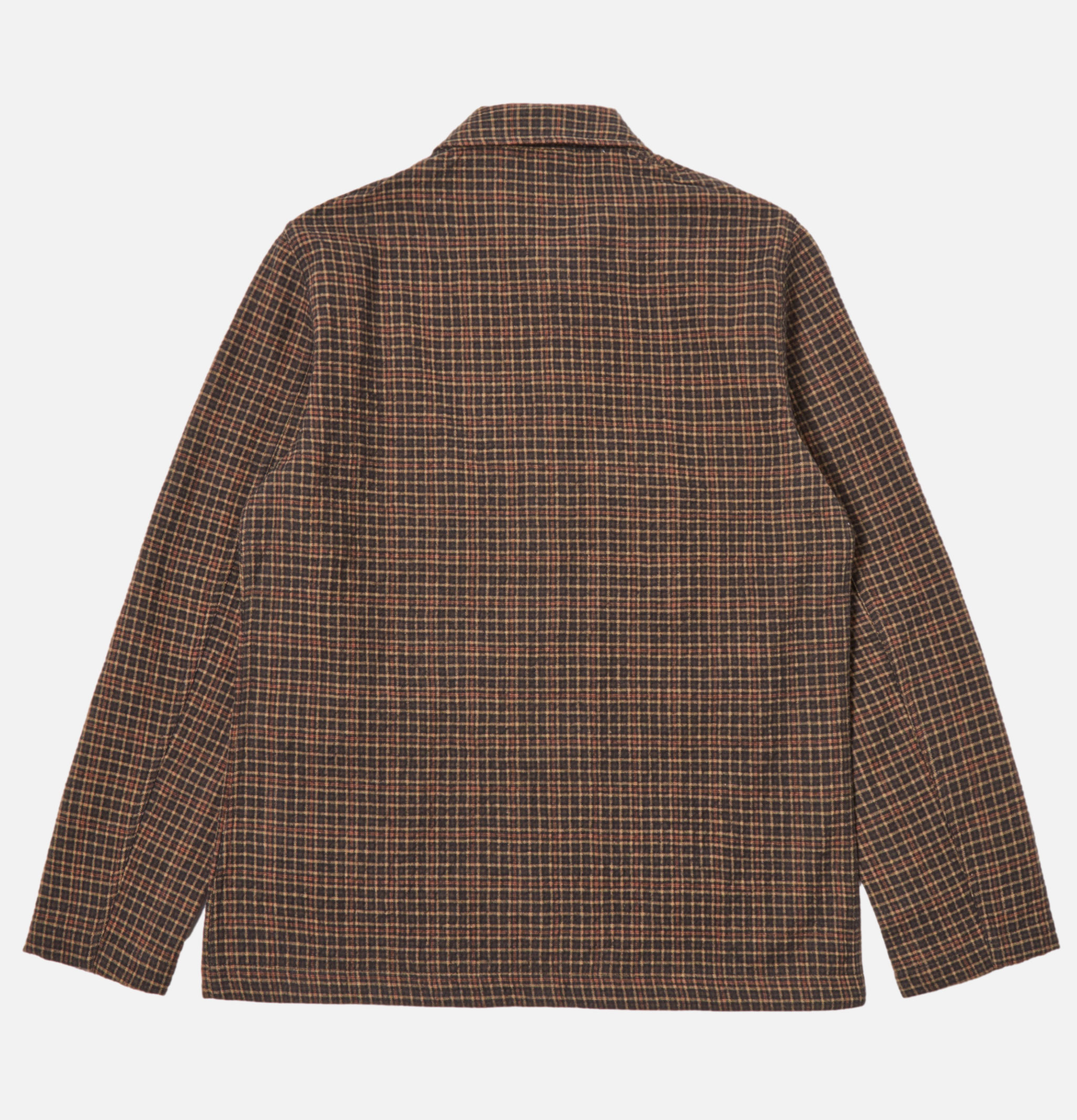 Checkered Jacket Bakers C Universal Works Black and Olive