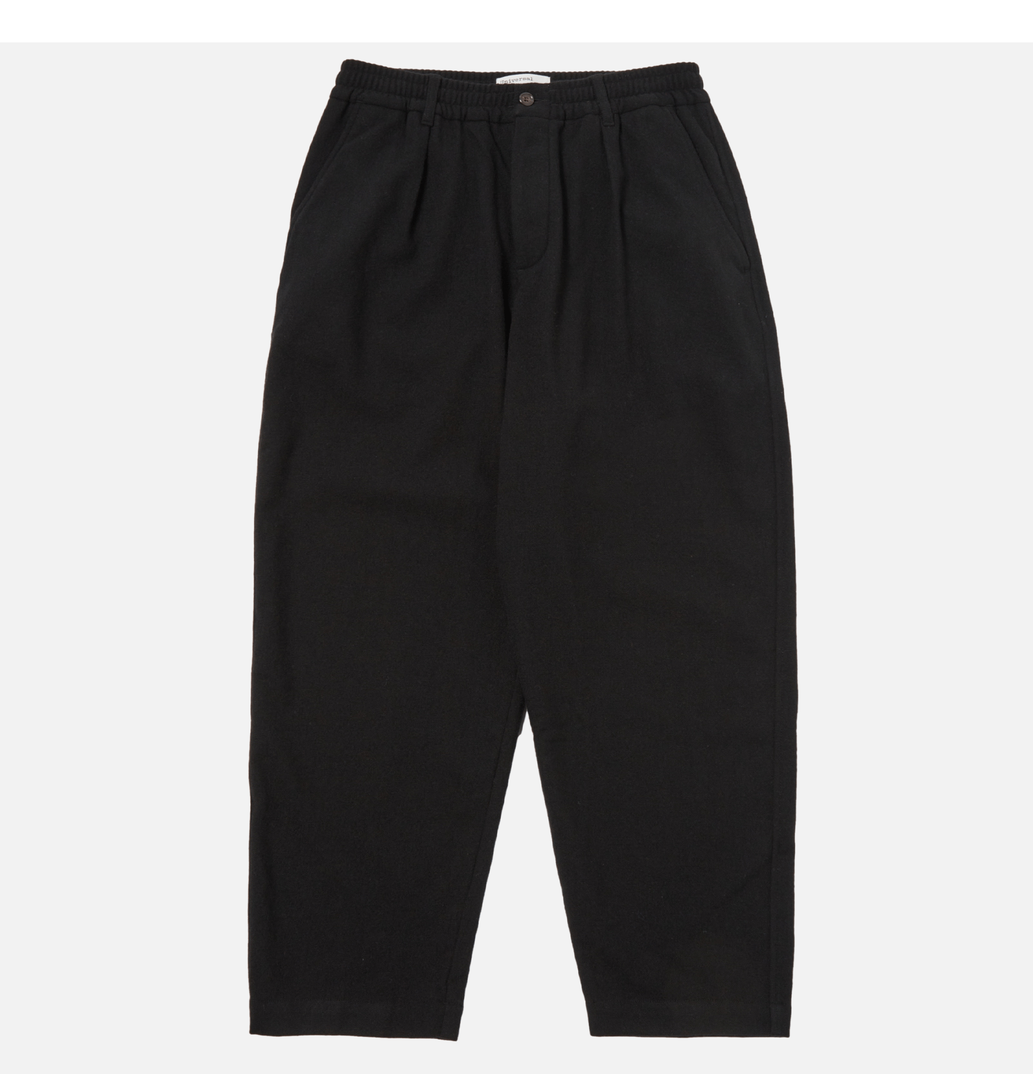 Universal Works Oxford Trousers Soft Wool Black