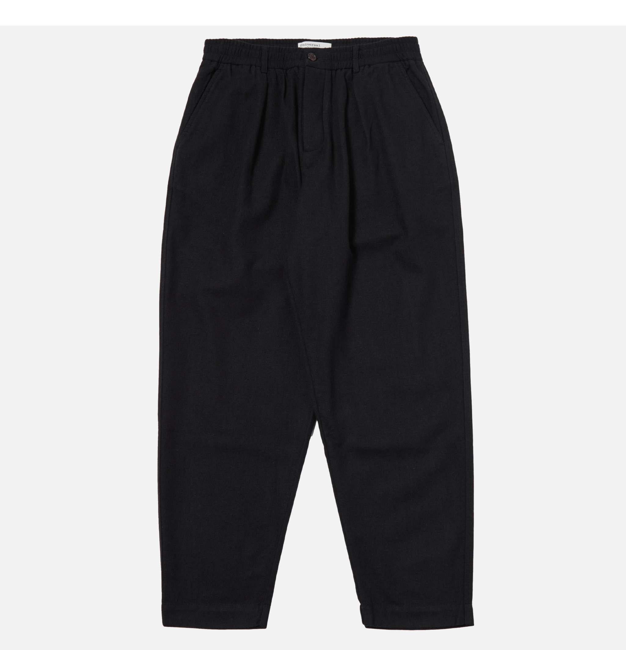 Pleated Track Pant Navy Universal Works