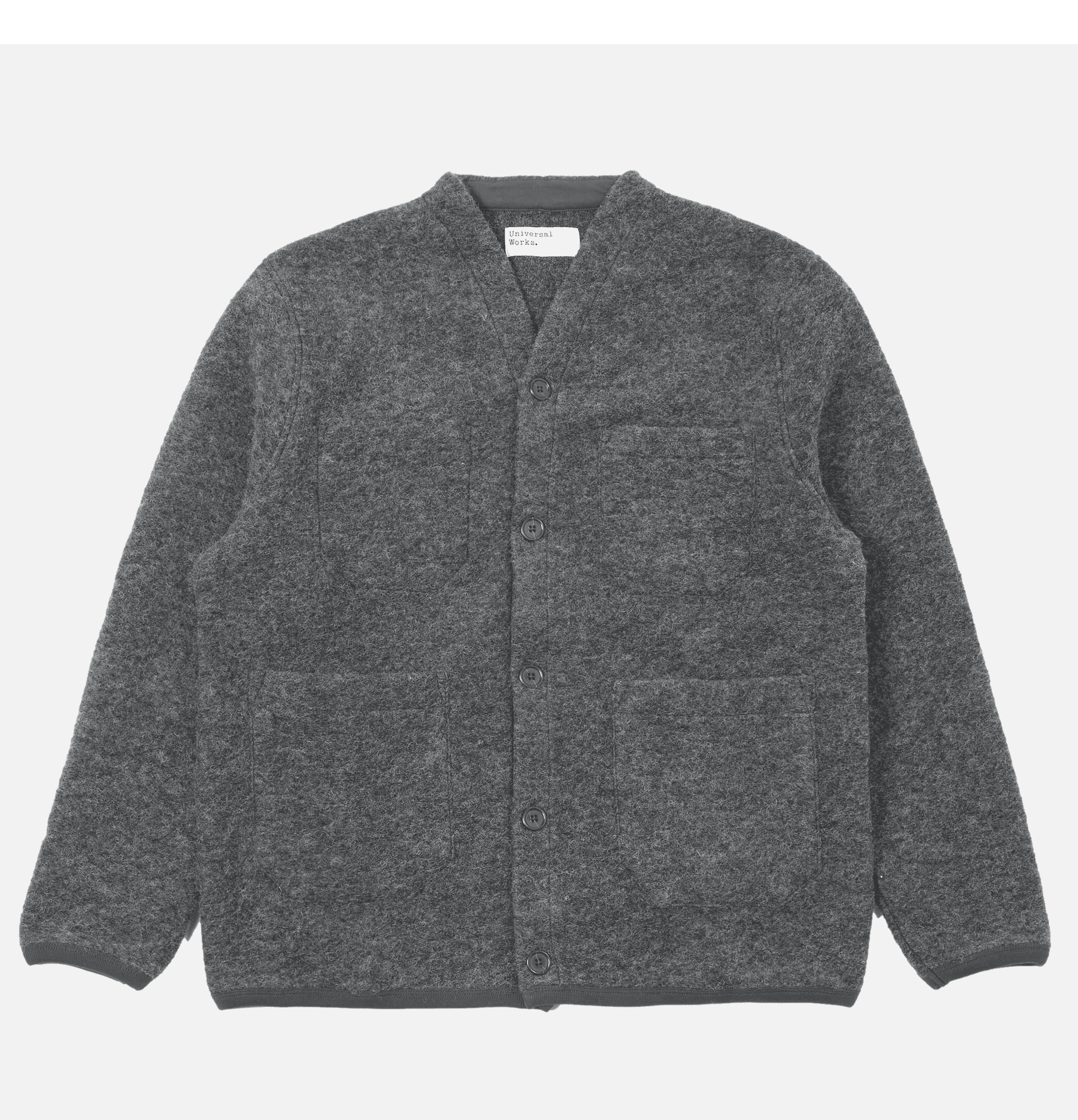 Universal Works Cardigan Wool Grey