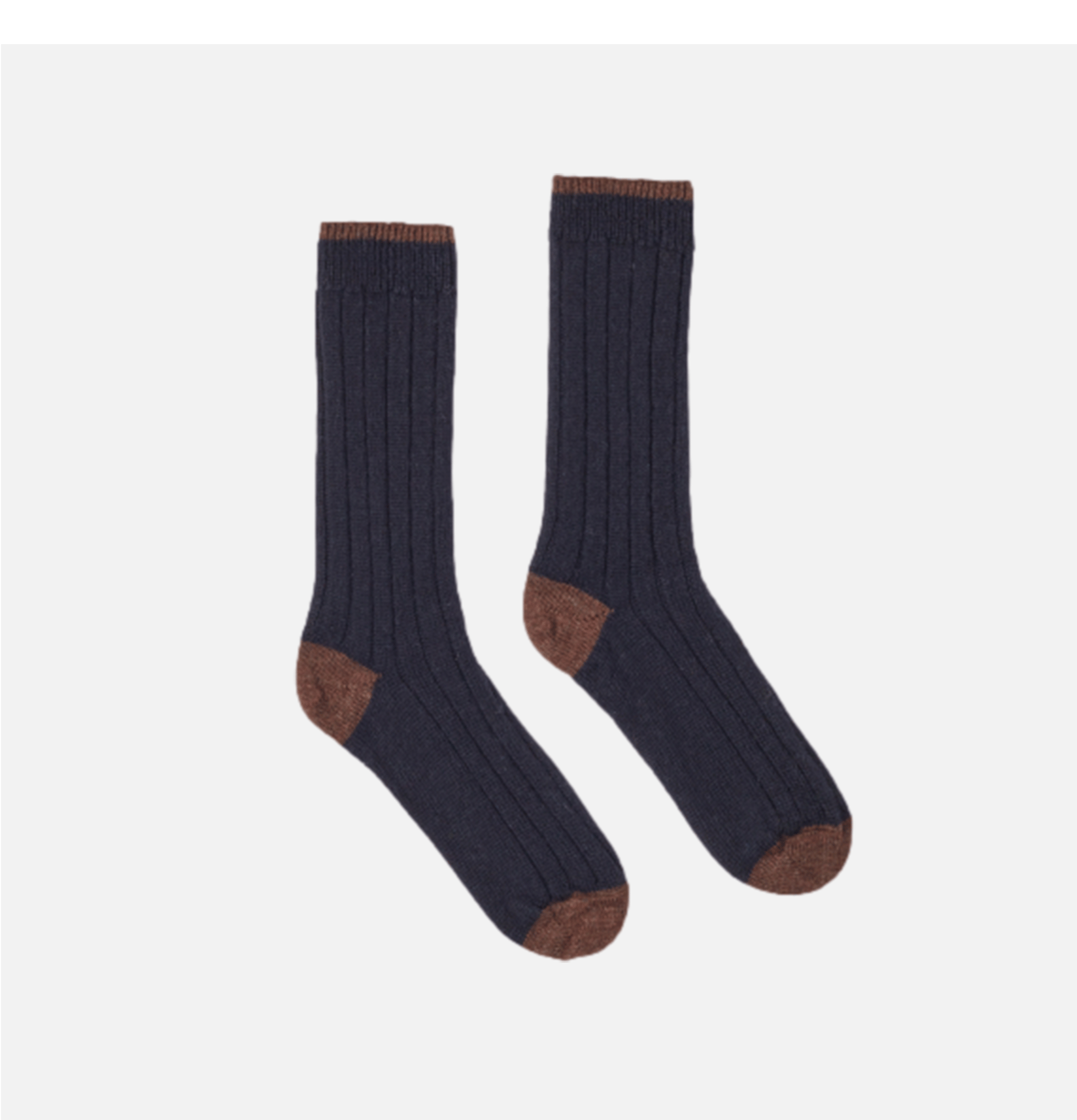 Universal Works navy wool hiking sock