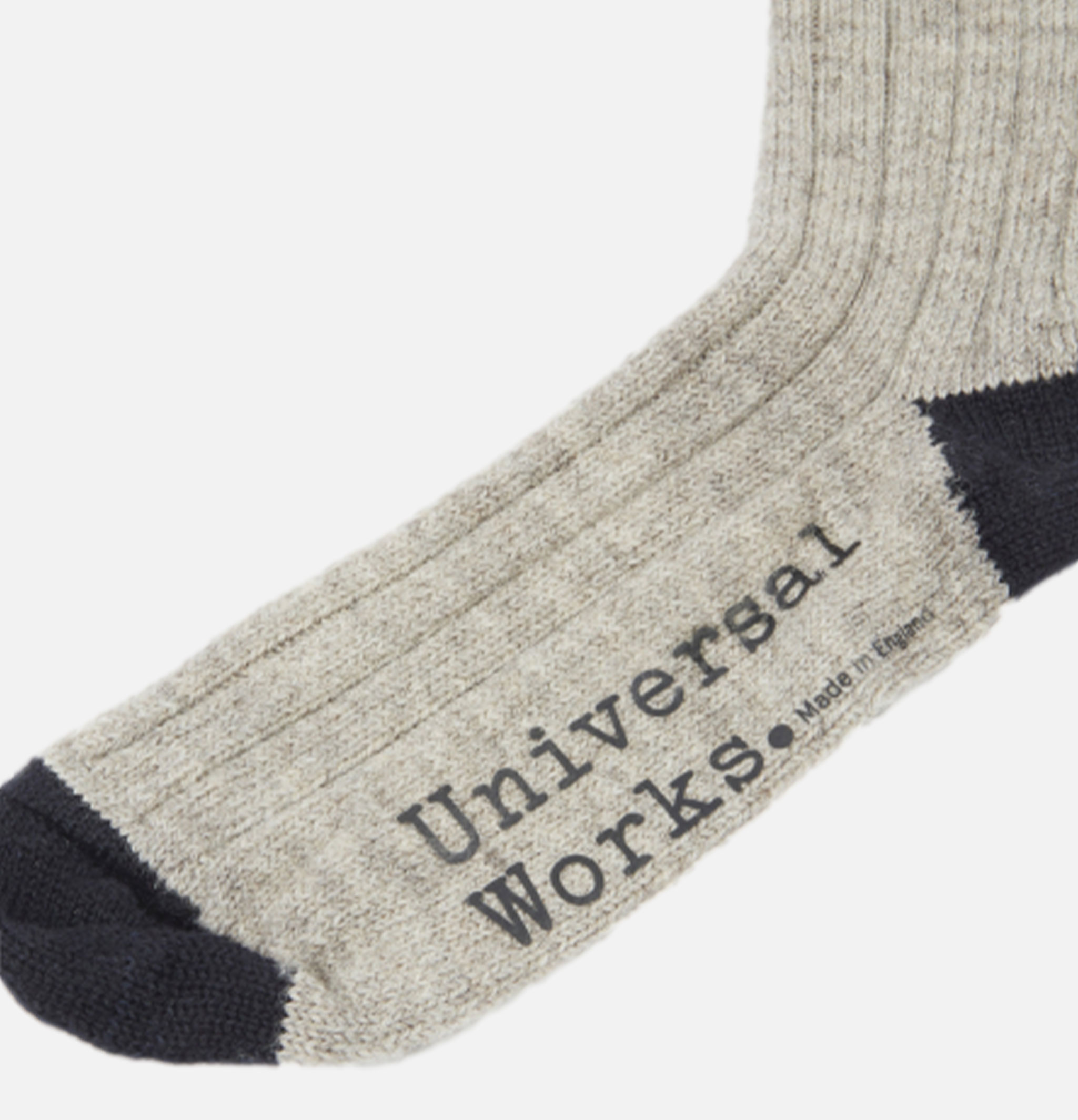 Universal Works Stone wool hiking sock