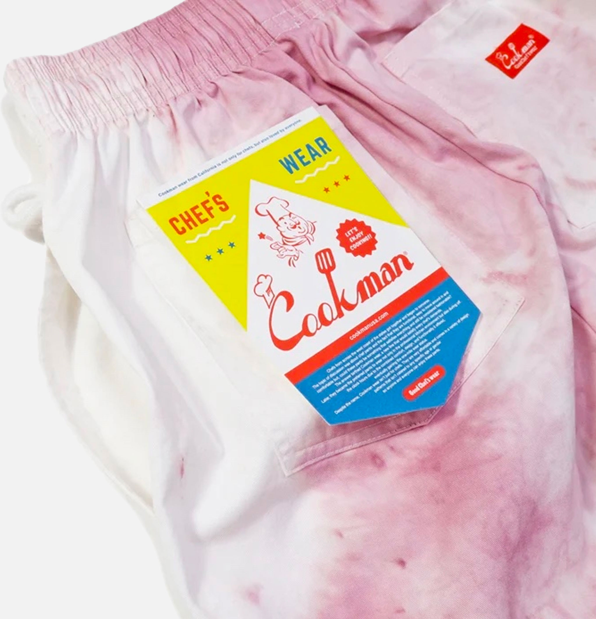 Chef Pant Cabernet Stain Lt Pink