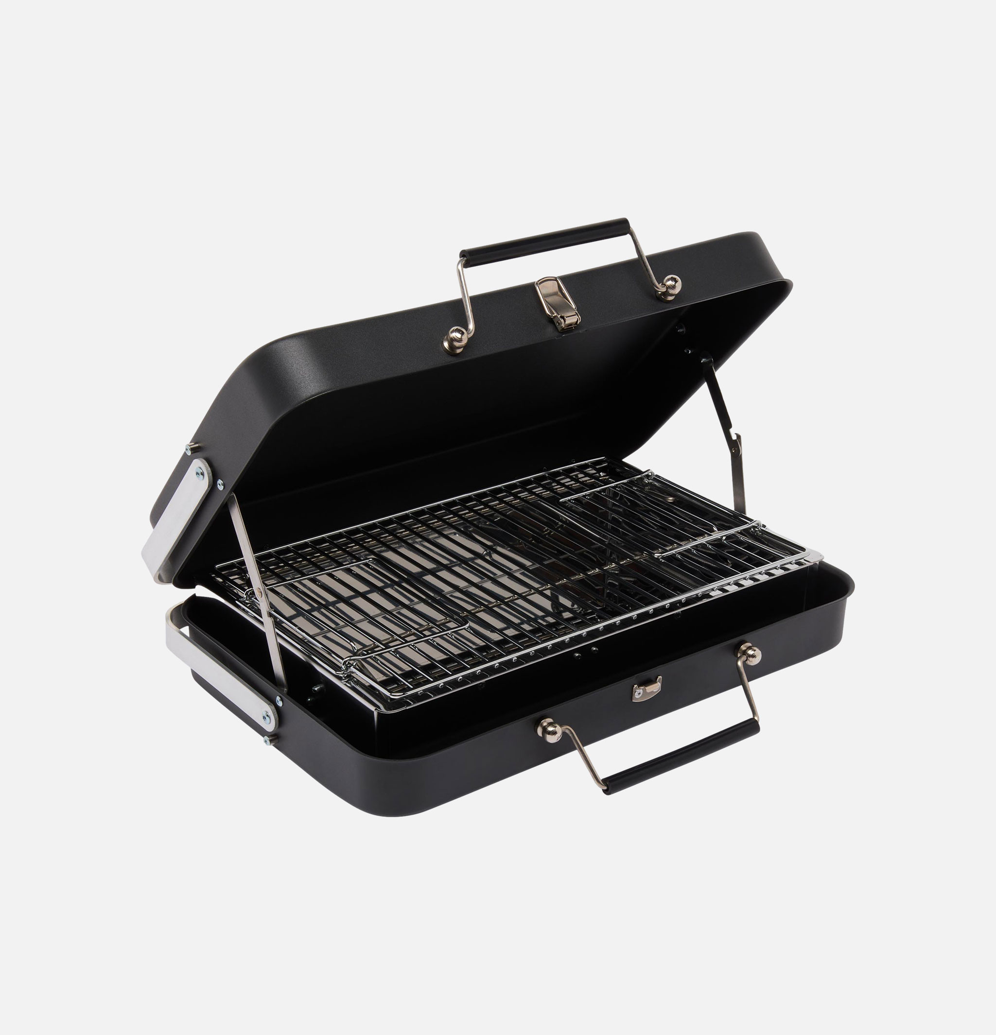 Portable Bbq Acier Noir Edwin