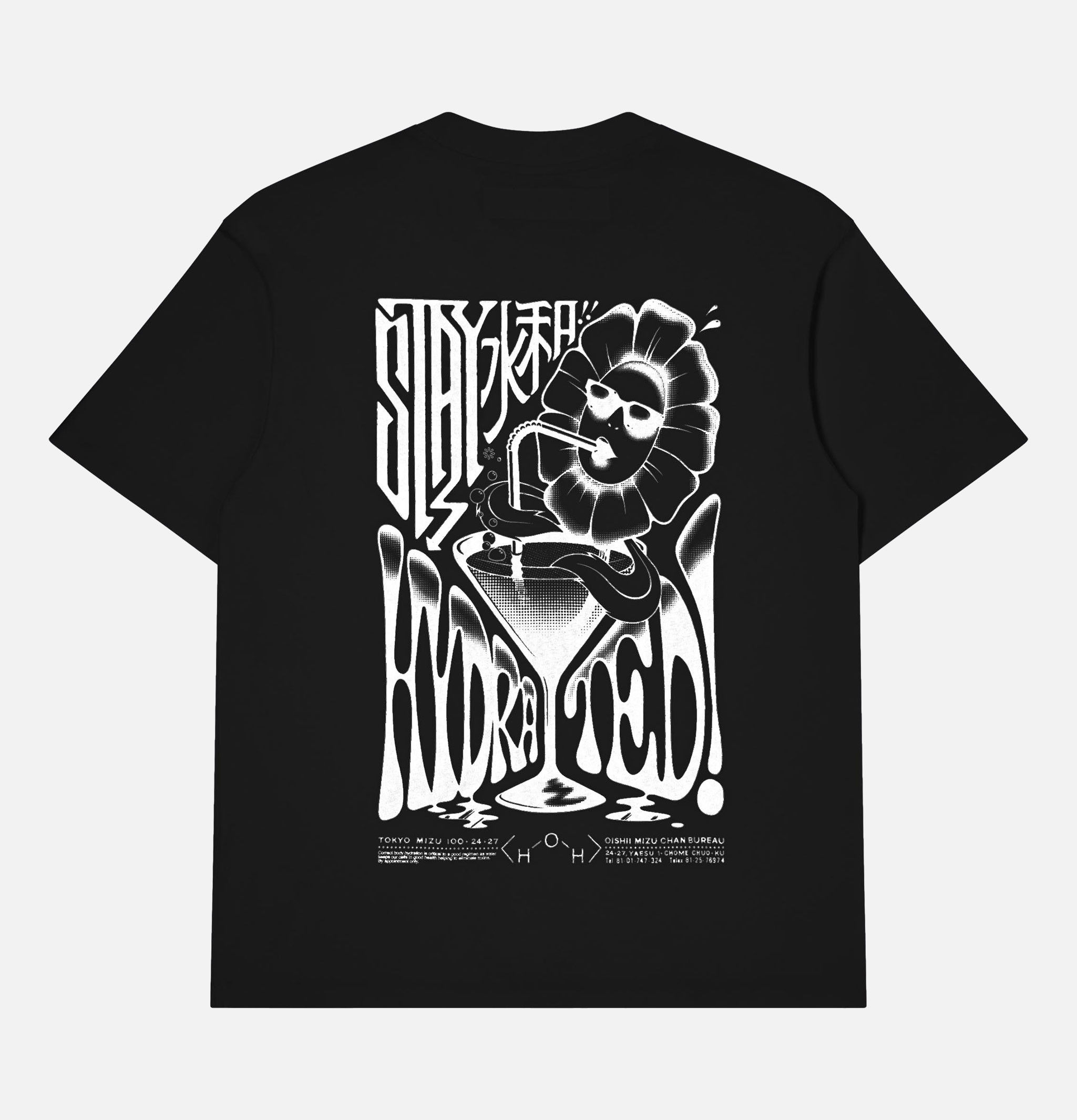 T-shirt Edwin Europe Stay Hydrated Noir.