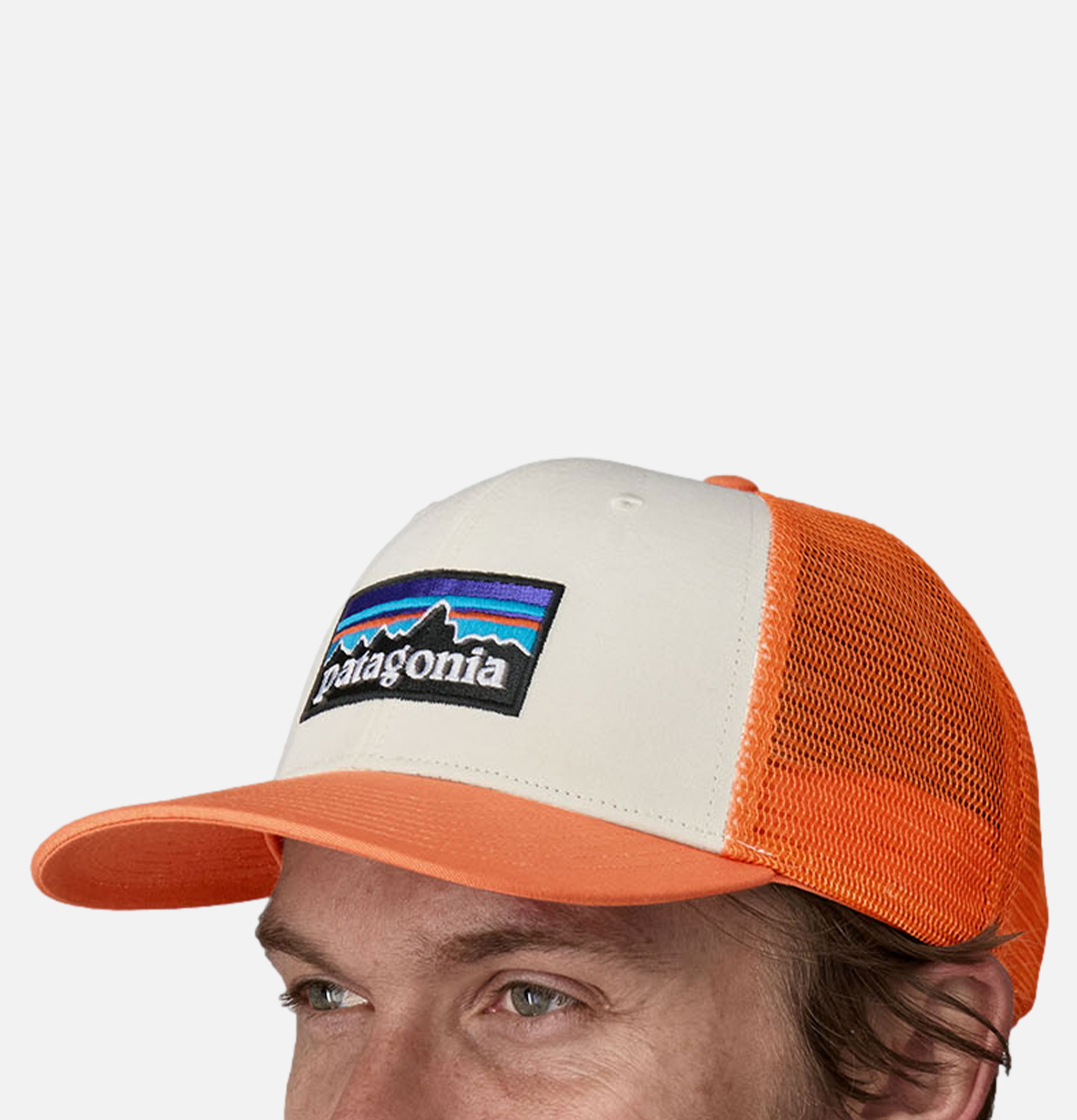 Patagonia Accessories P6 Logo Cap White Redtail Rust