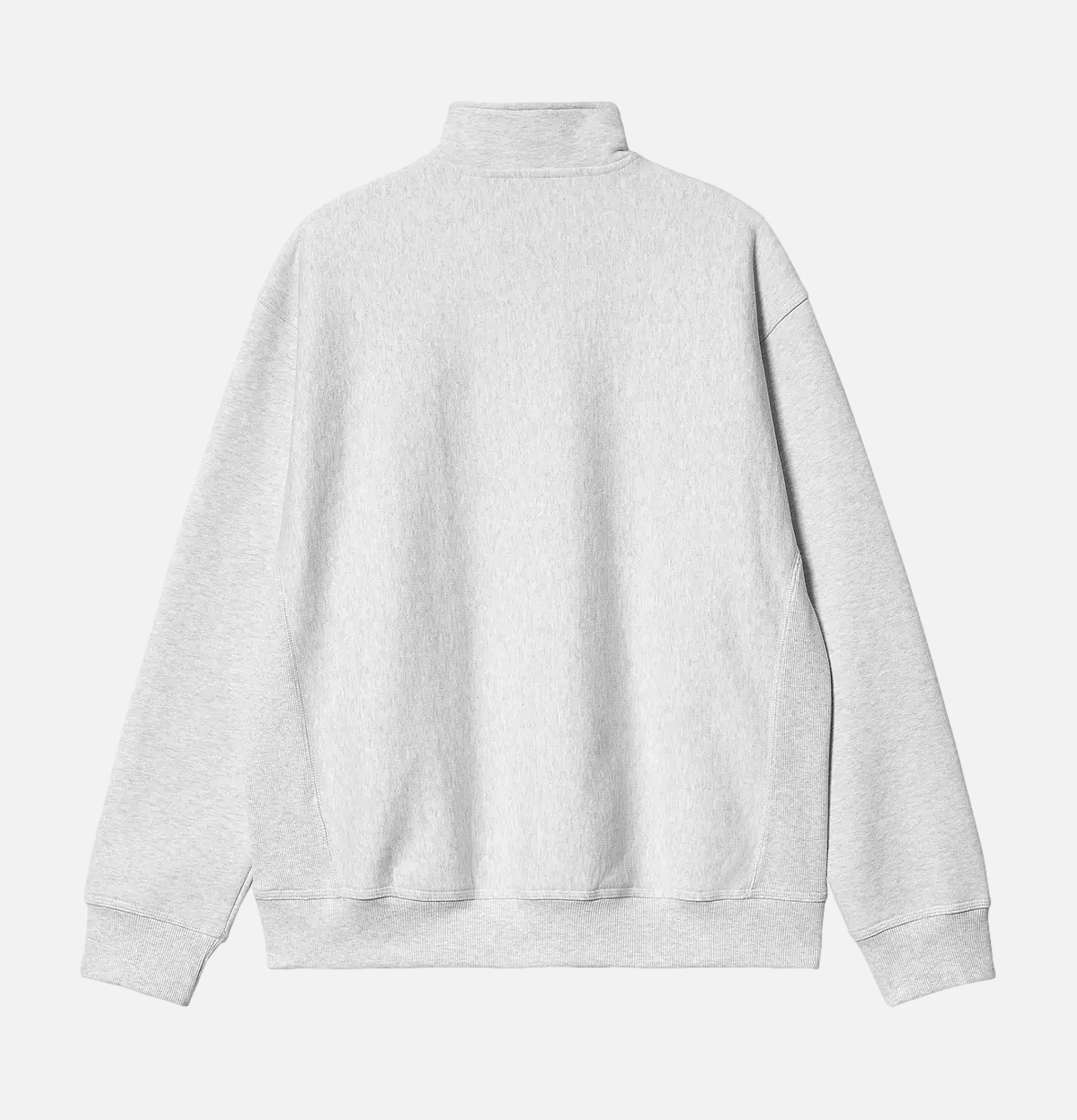 American Script Sweat Half Zip Ash Heather Carhartt WIP