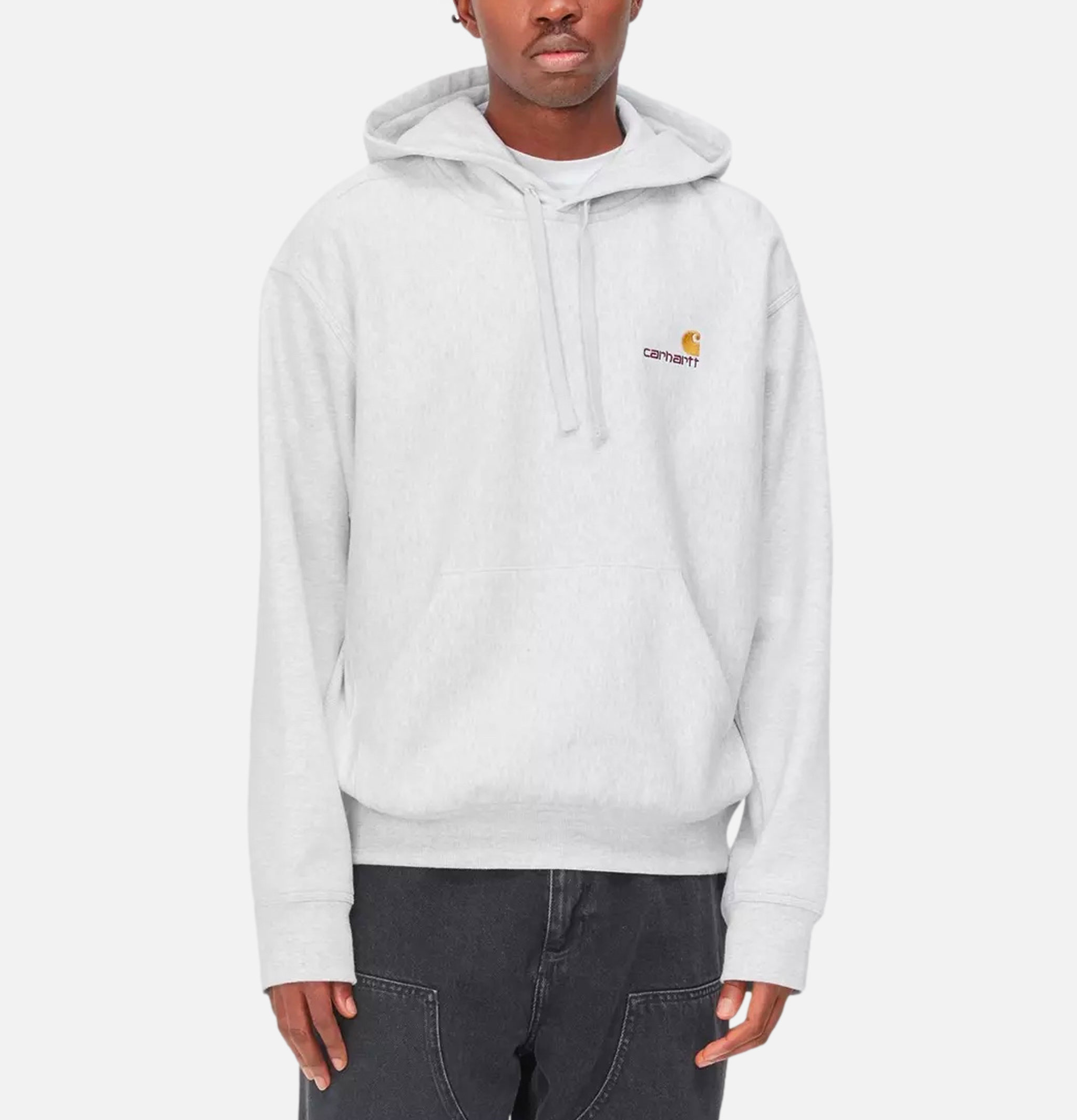 American Script Hoodie Ash Carhartt WIP