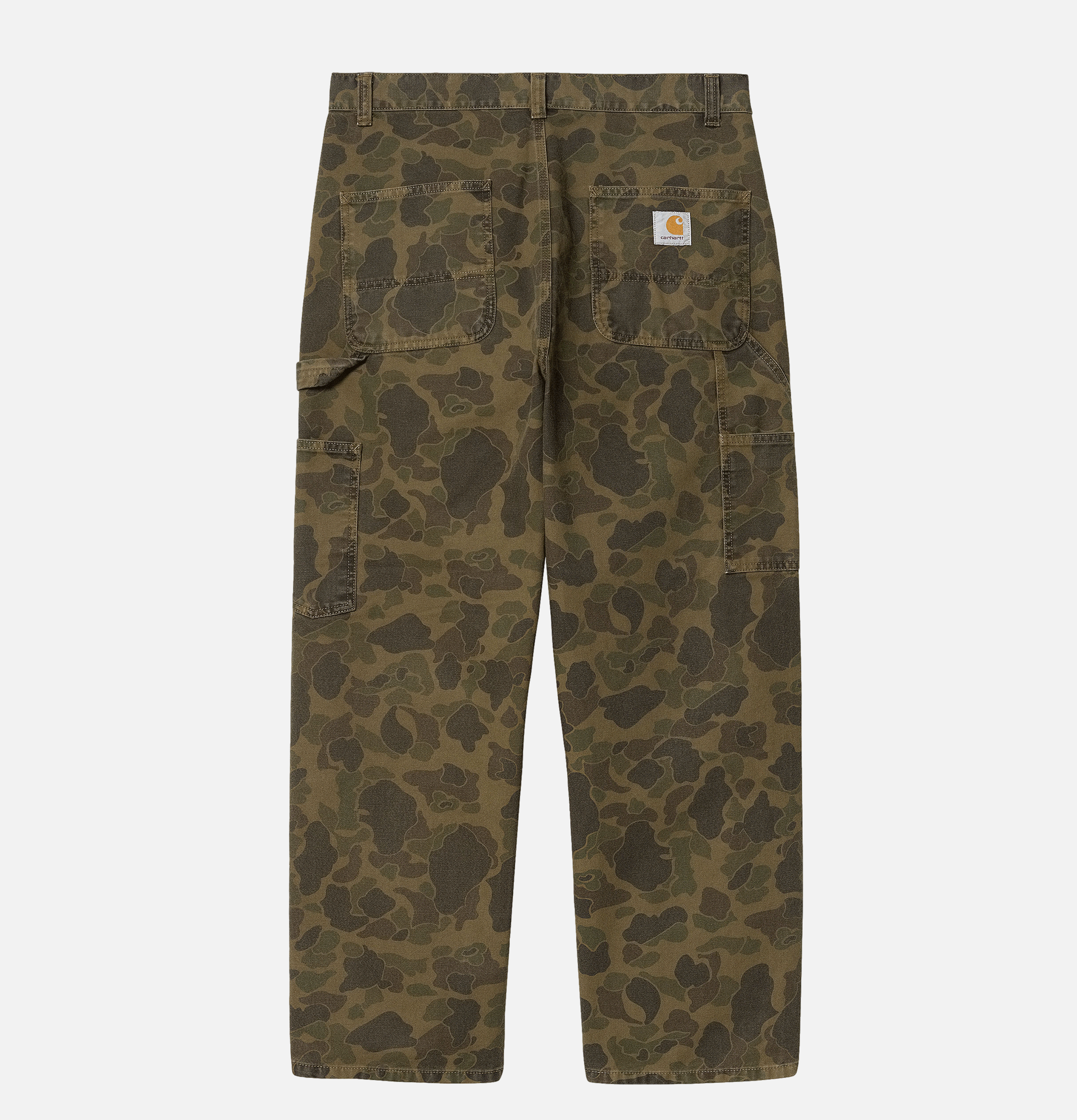 Single Knee Camo Duck Pantalon Carhartt WIP Vert