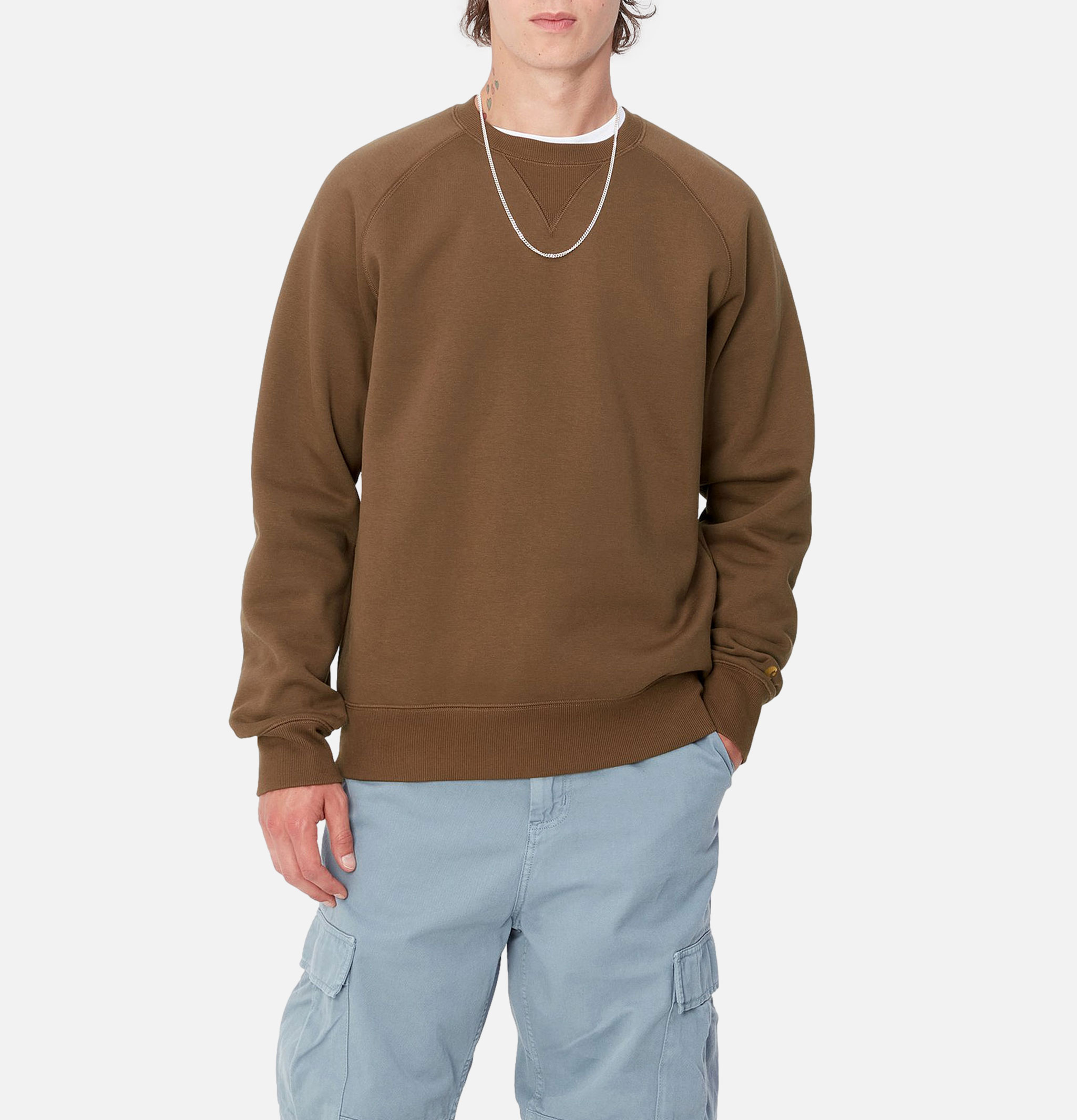 Chase Sweat Chocolate Gold Carhartt WIP