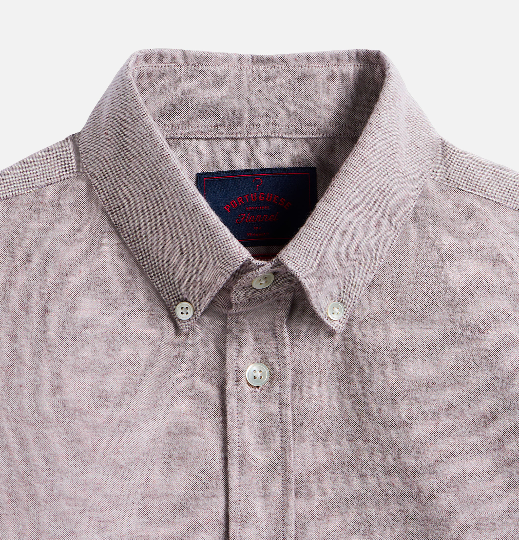 Chemise Brushed Oxford Bordeau