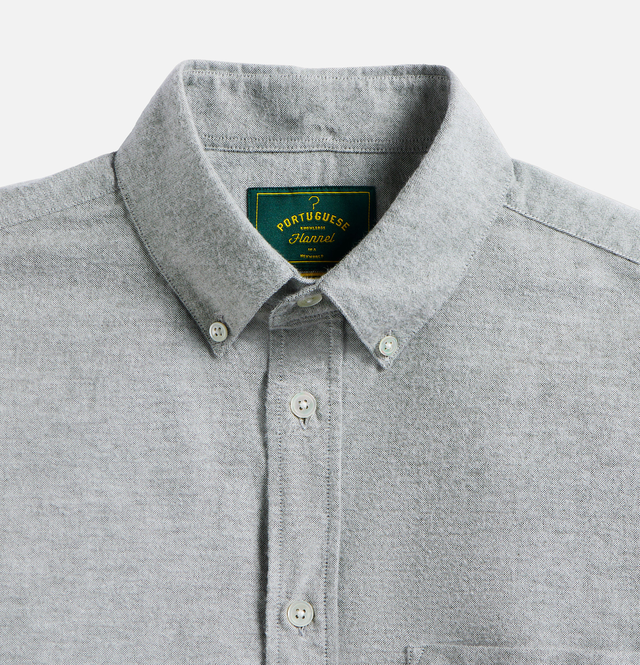 Chemise Brushed Oxford Green