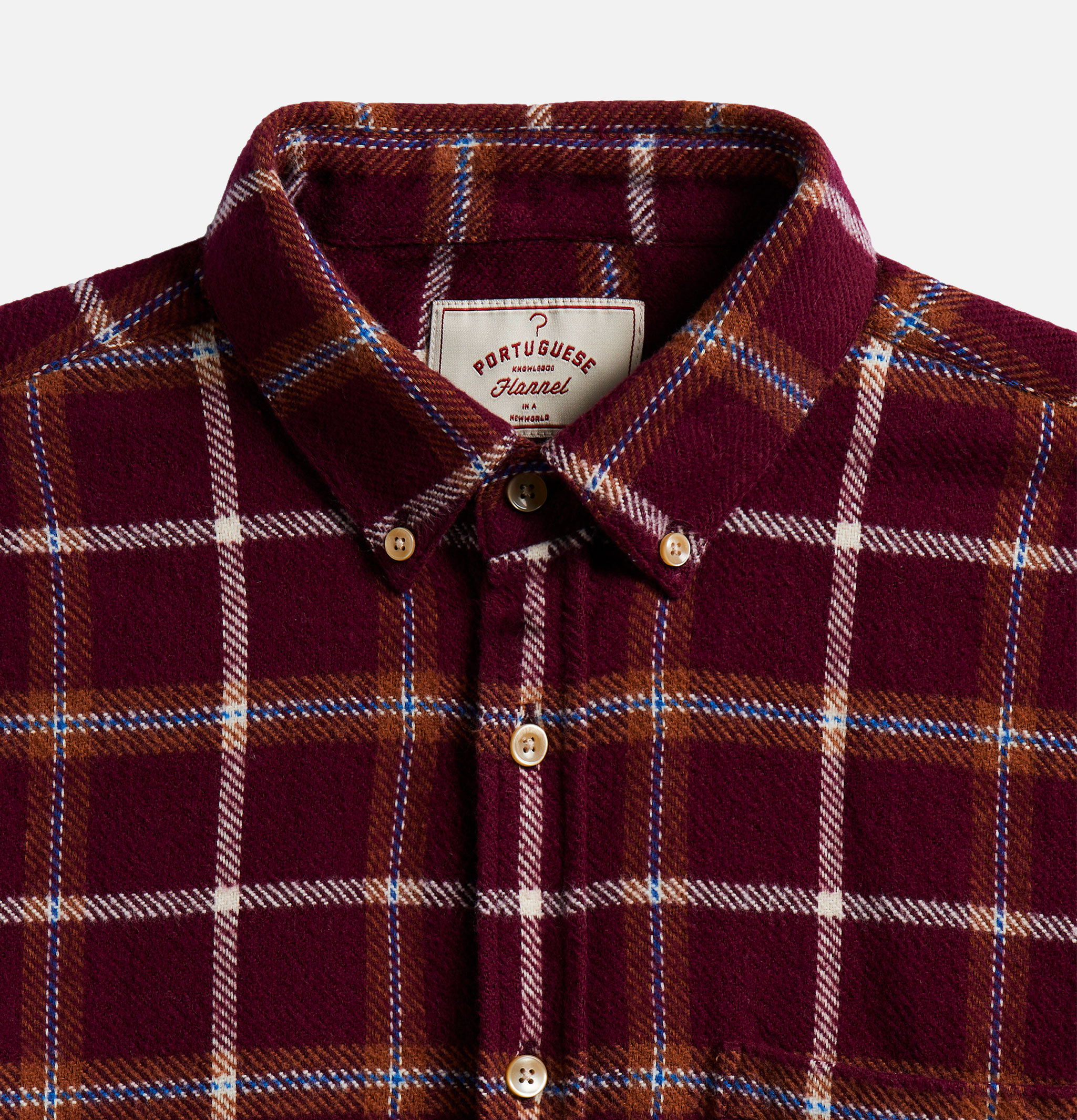 Chemise Pottery Check Burgundy