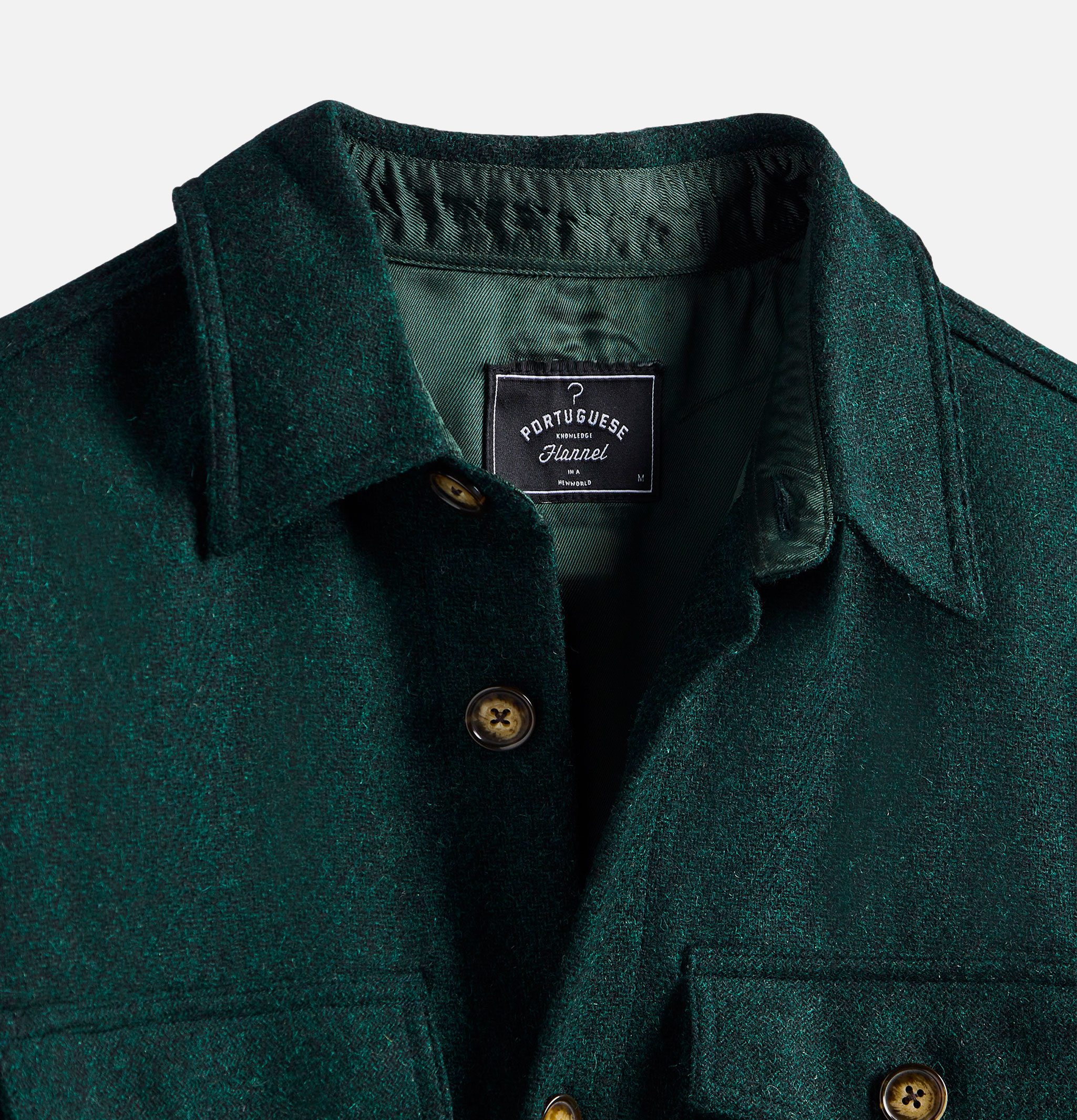 Wool Field Over Shirt Green