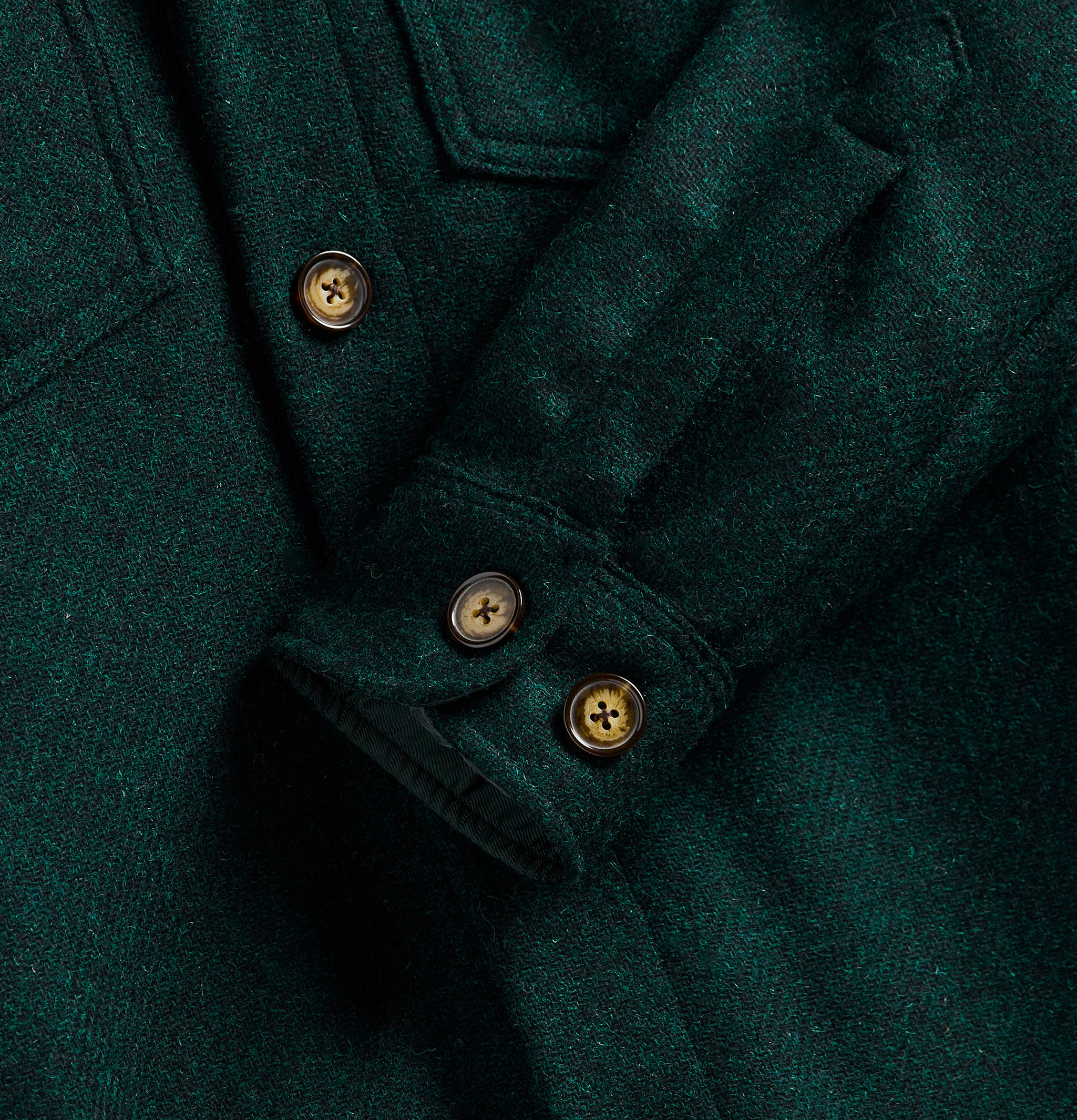 Wool Field Over Shirt Green