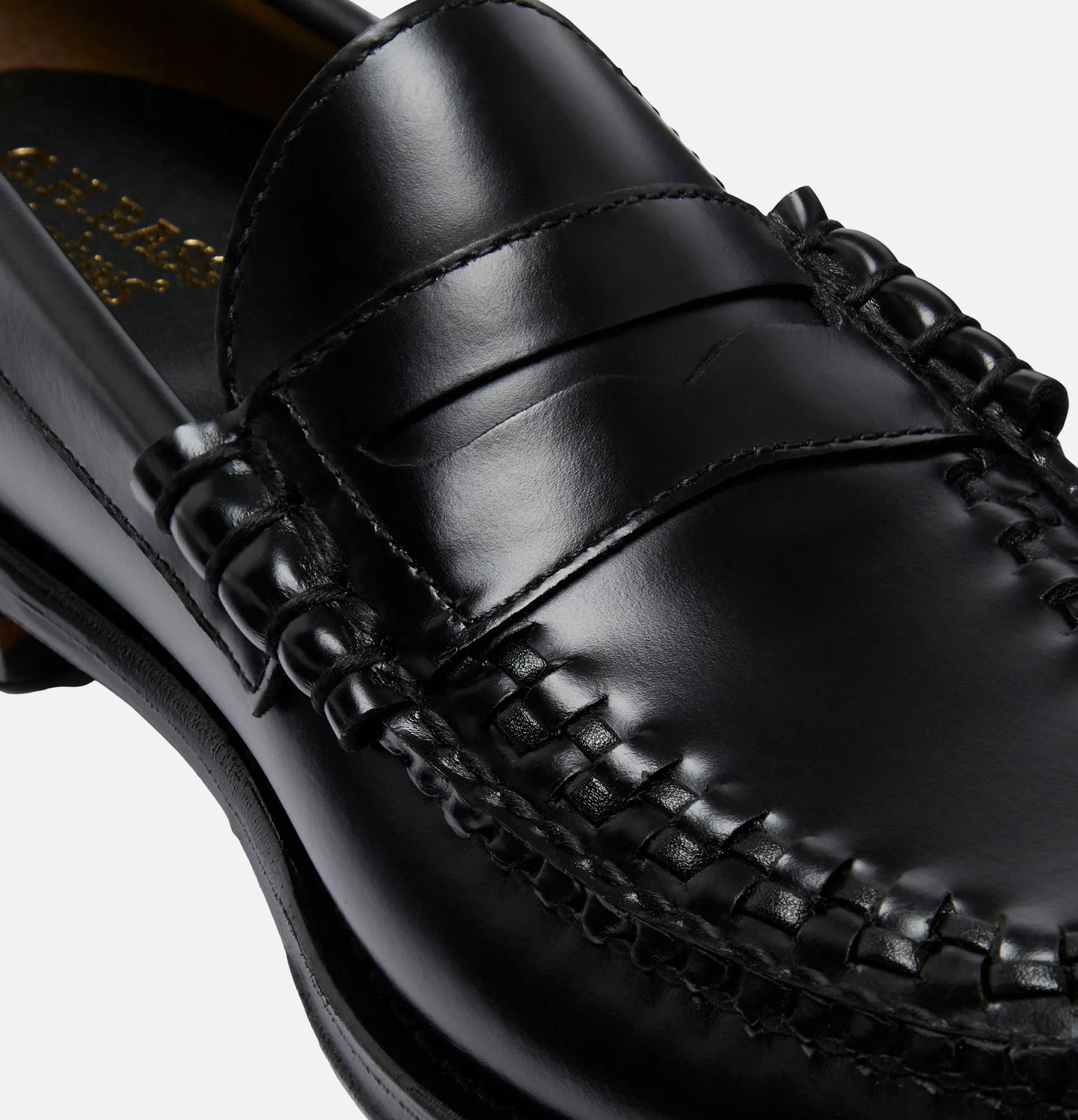 GH Bass Weejuns Weave Penny Loafer Black