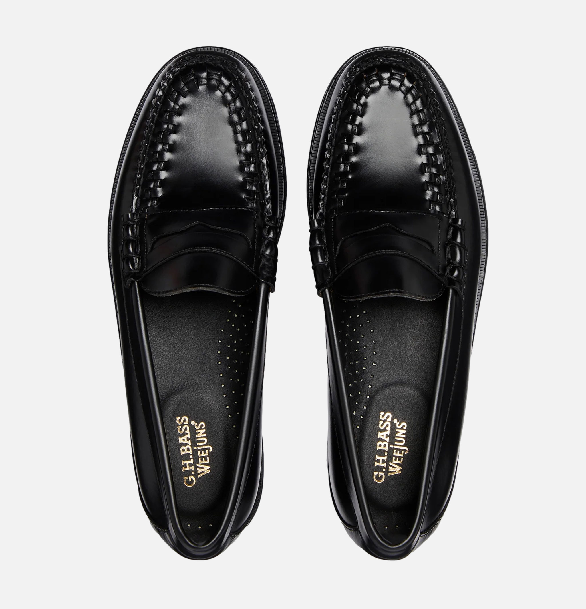 GH Bass Weejuns Weave Penny Loafer Black