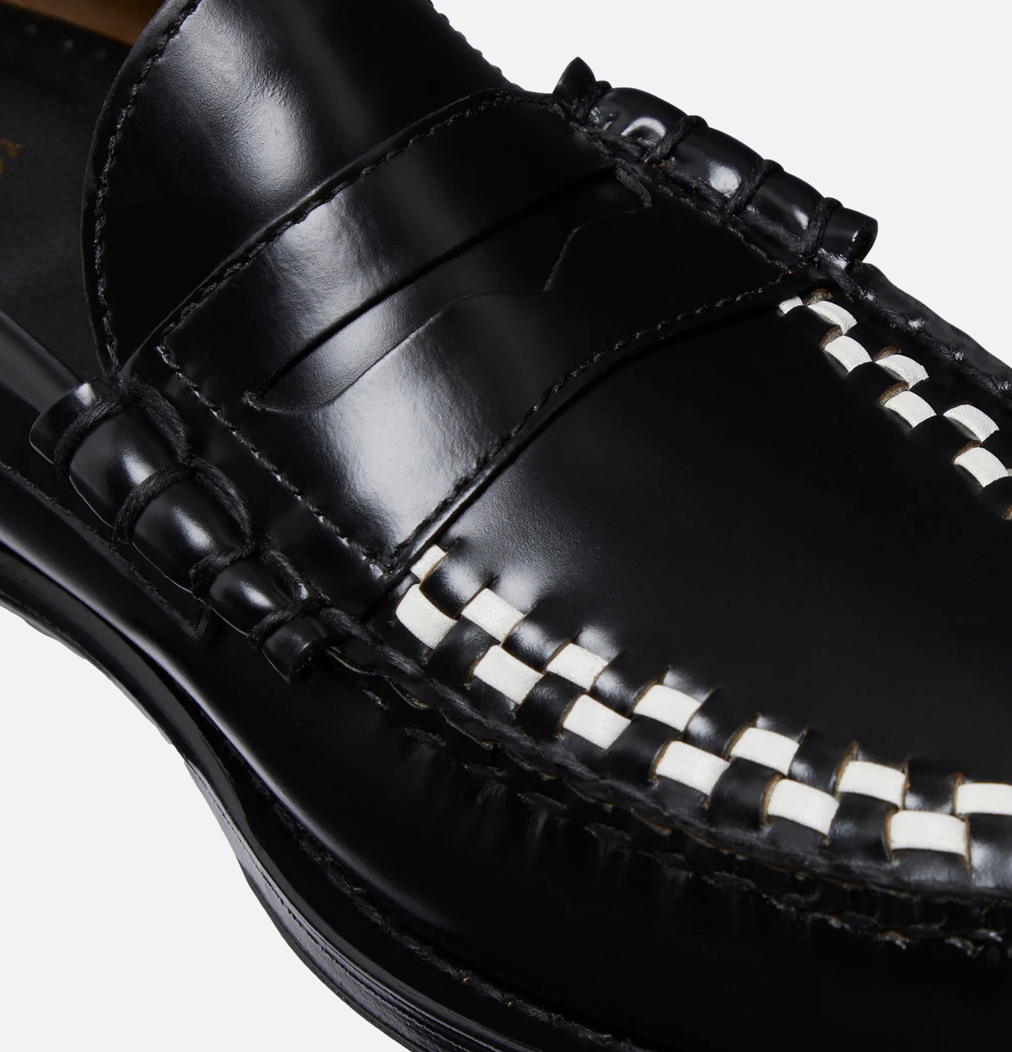 GH Bass Weejuns Weave Penny Loafer Black