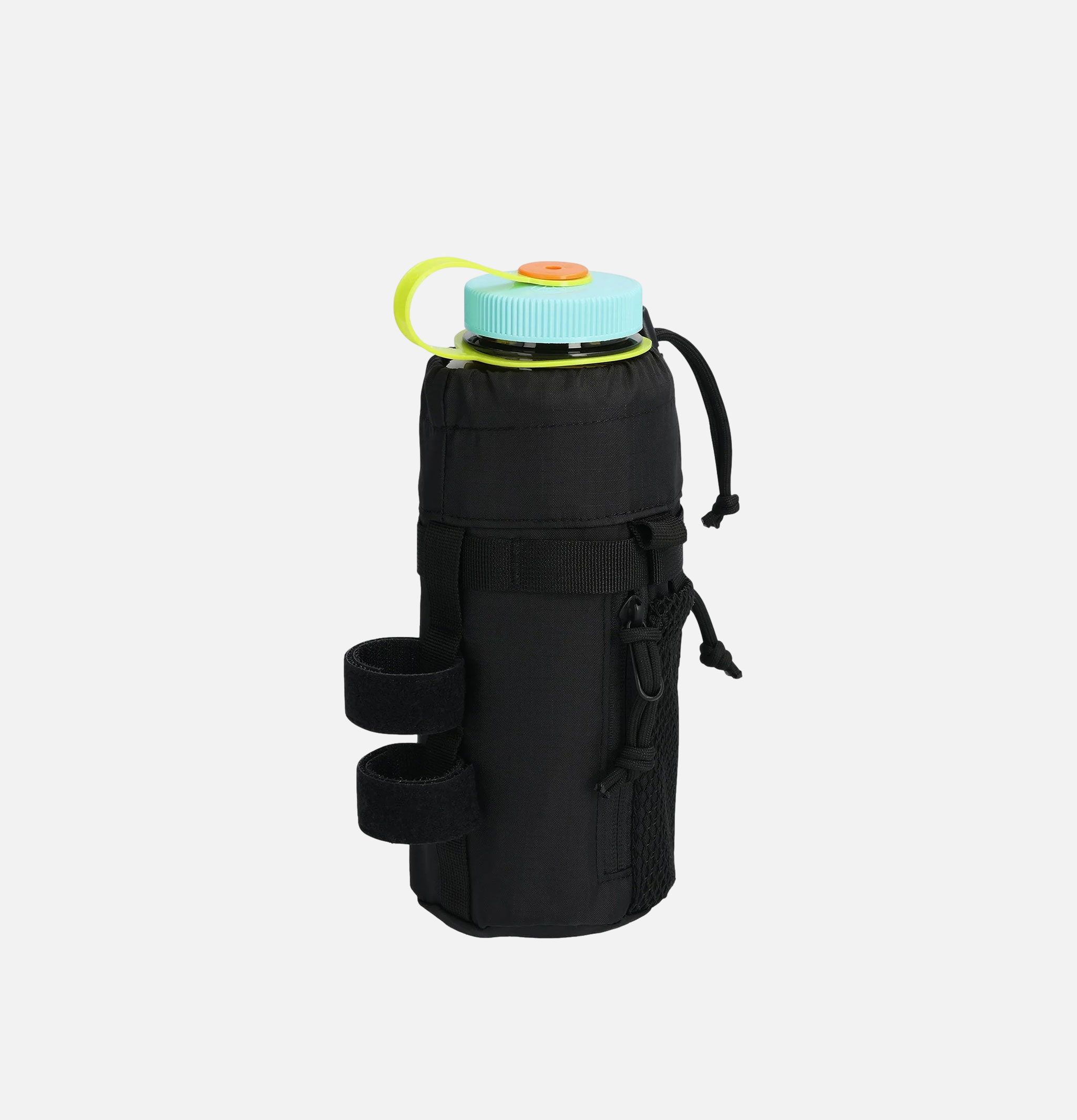 Mountain Hydro Strap Water Bottle Holder Black Topo Designs