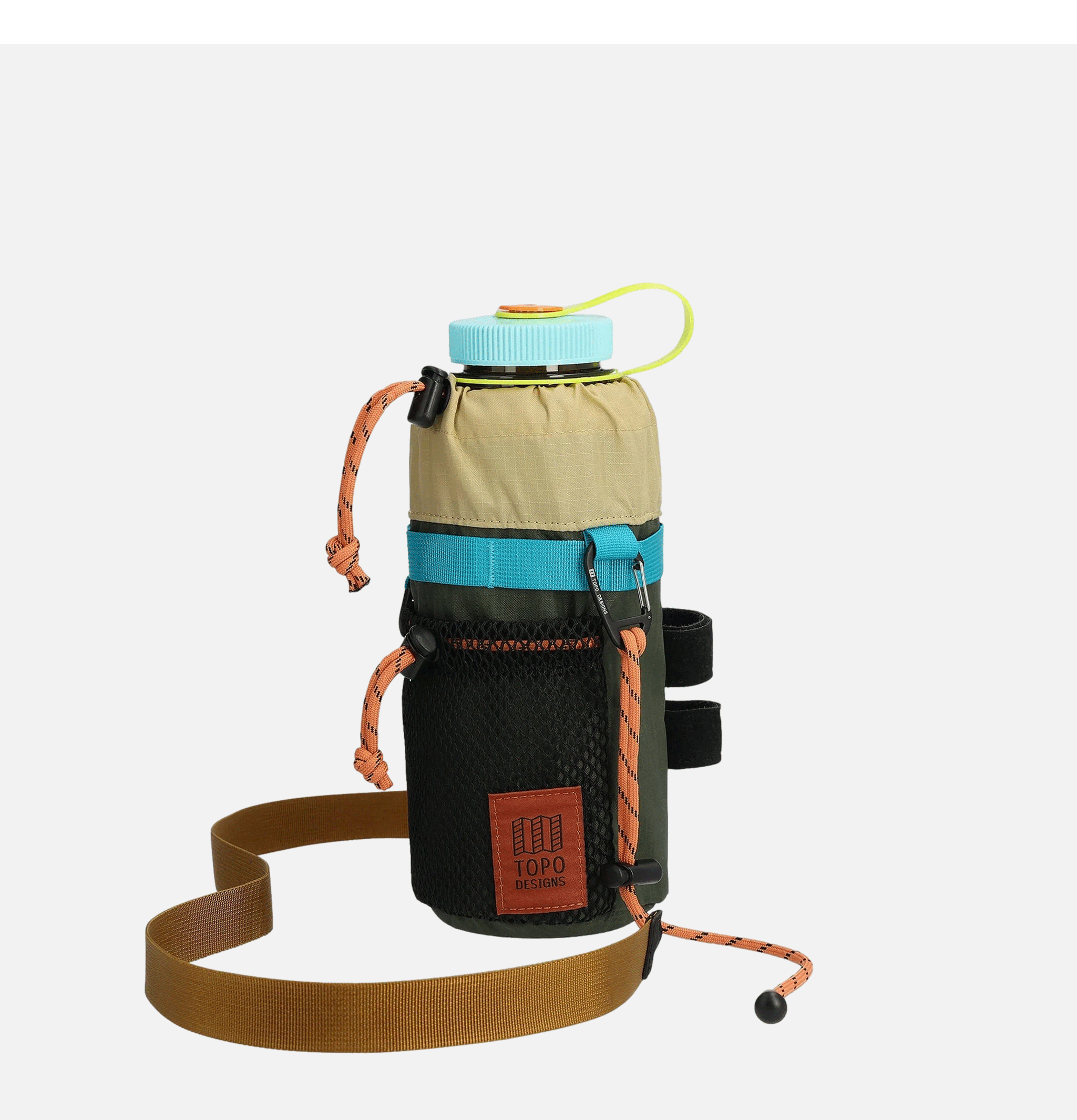 Mountain Hydro Strap Water Bottle Holder Olive Topo Designs