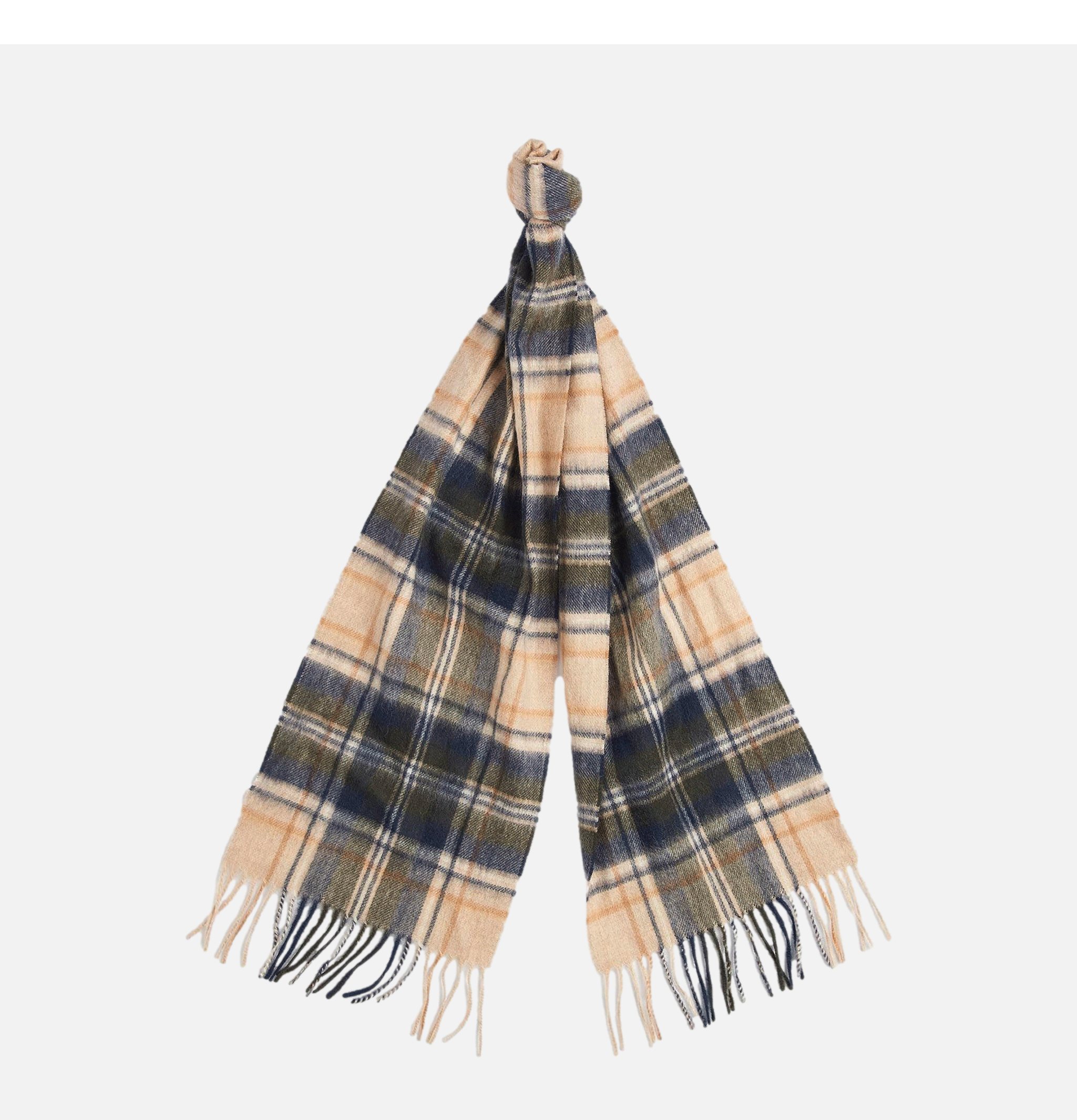 Scarf Barbour New Check Tartan Scarf Sand Beige