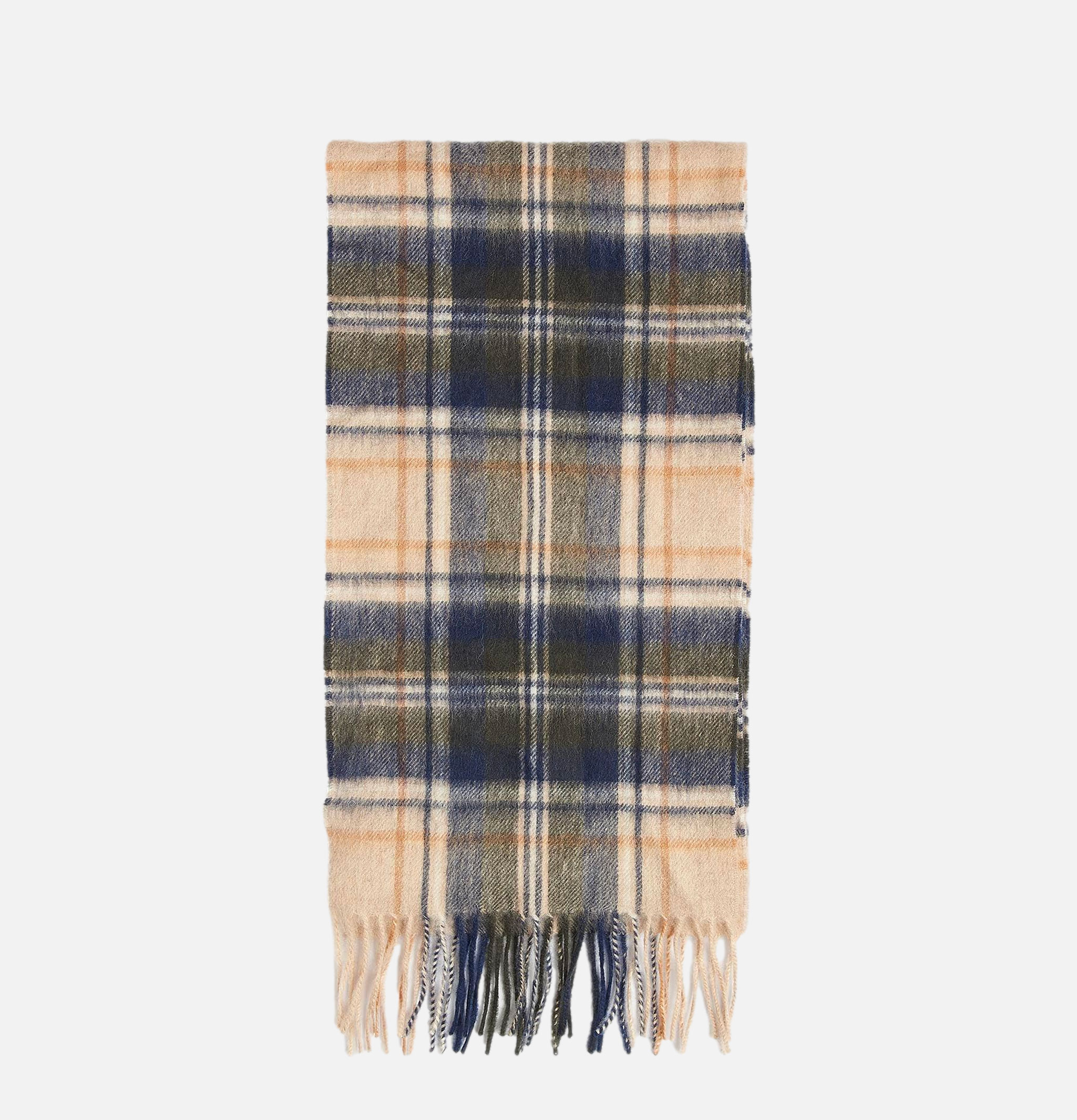 Echarpe Barbour New Check Tartan Scarf Sand Beige