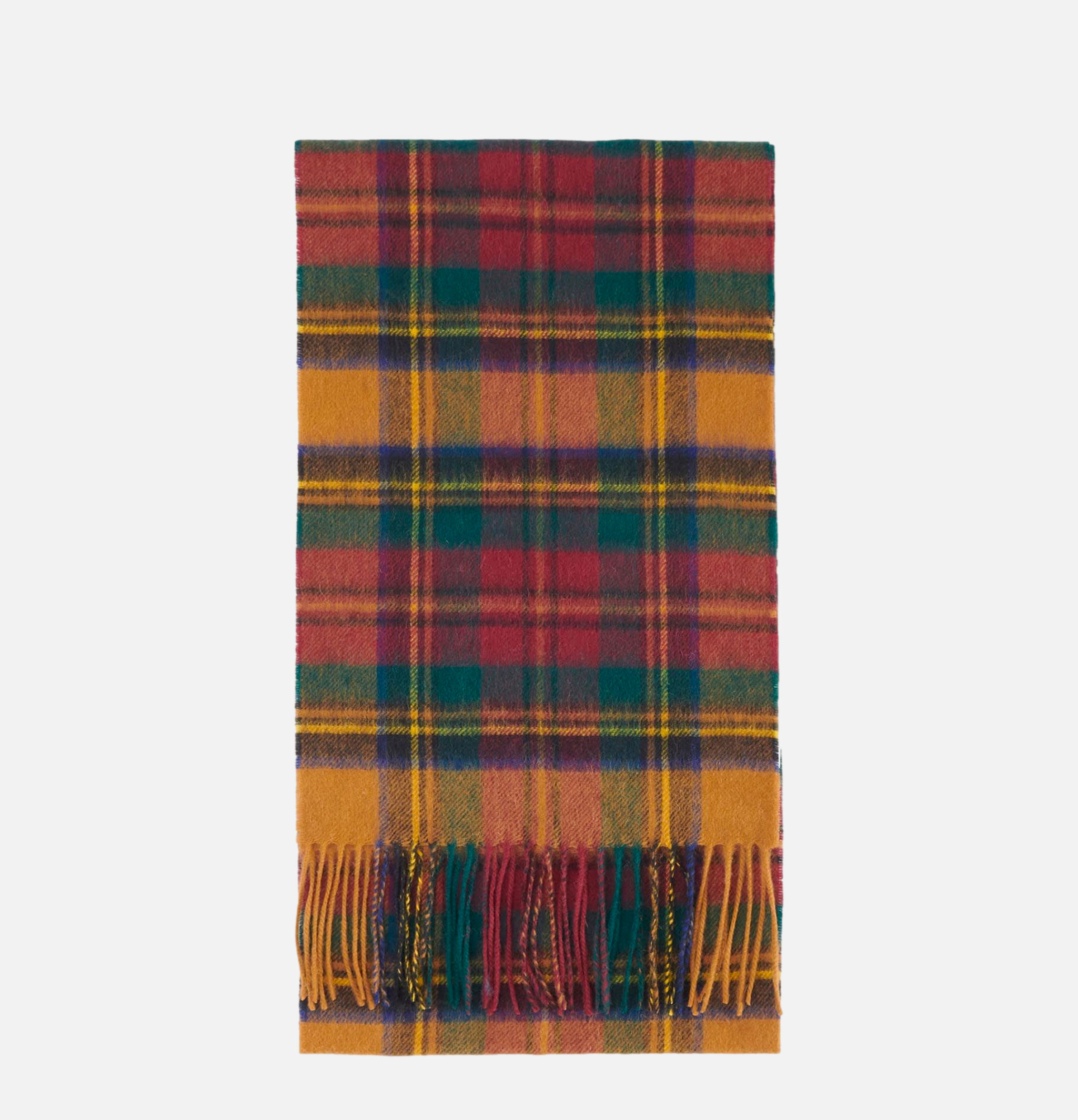 Barbour New Check Scarf Harvest Gold