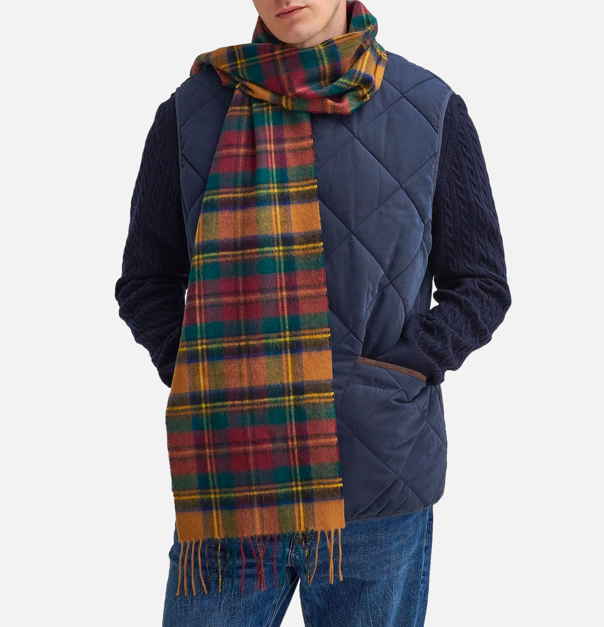 Echarpe Barbour New Check Harvest Gold