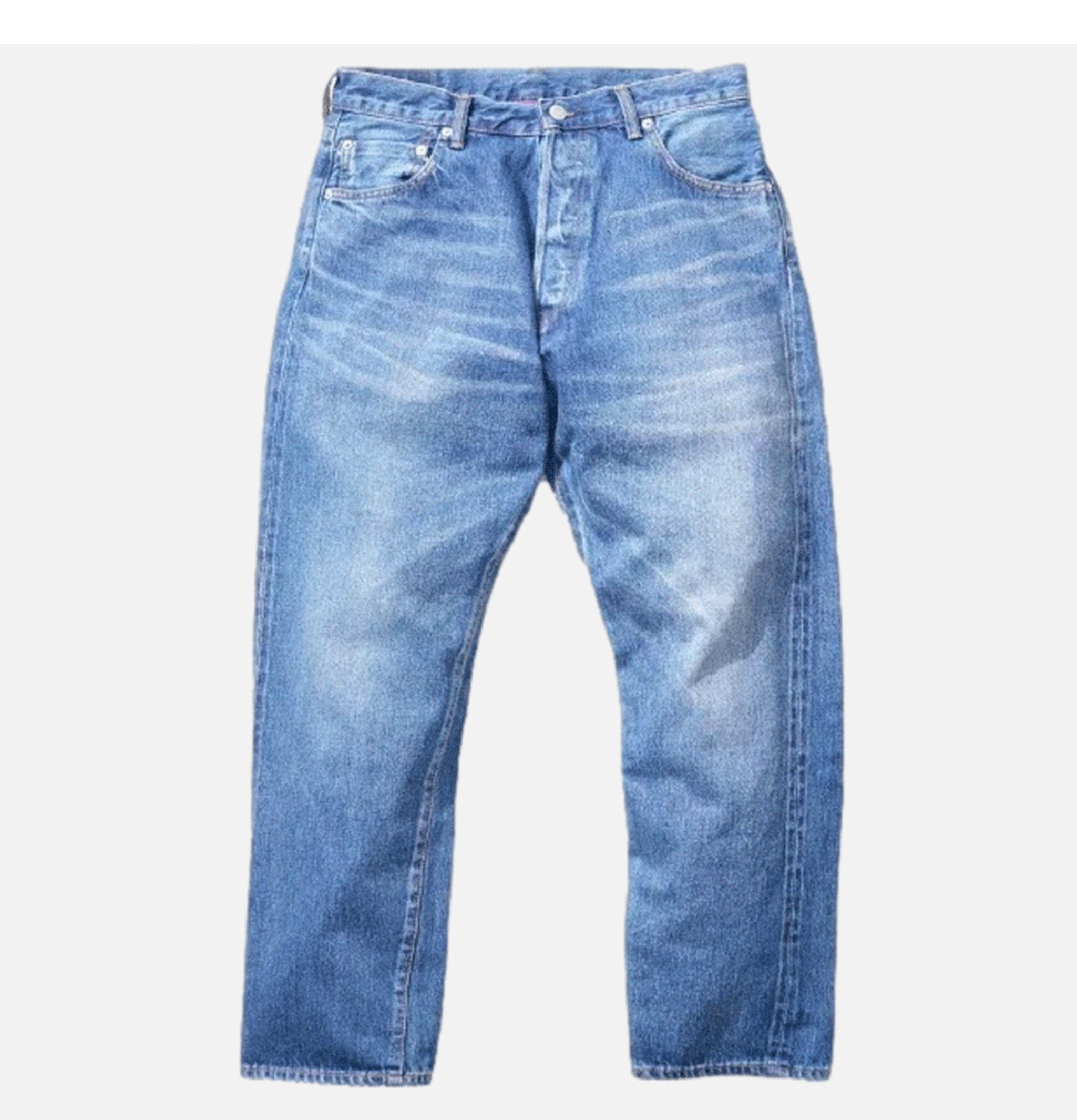 Loose Ankle Denim Used Blue Ordinary Fits