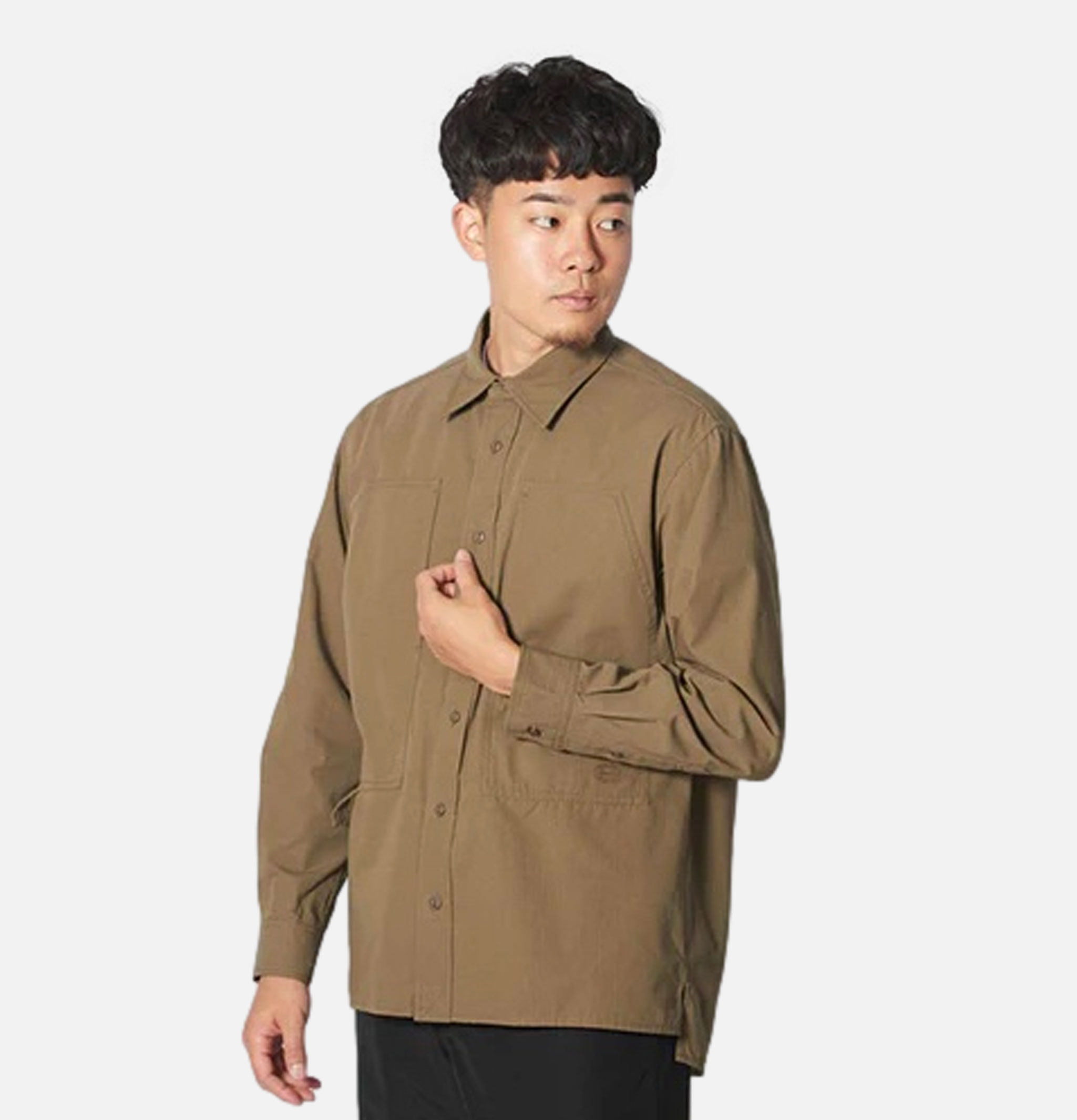 Chemise Snow Peak Takibibi Ripstop Shirt Khaki