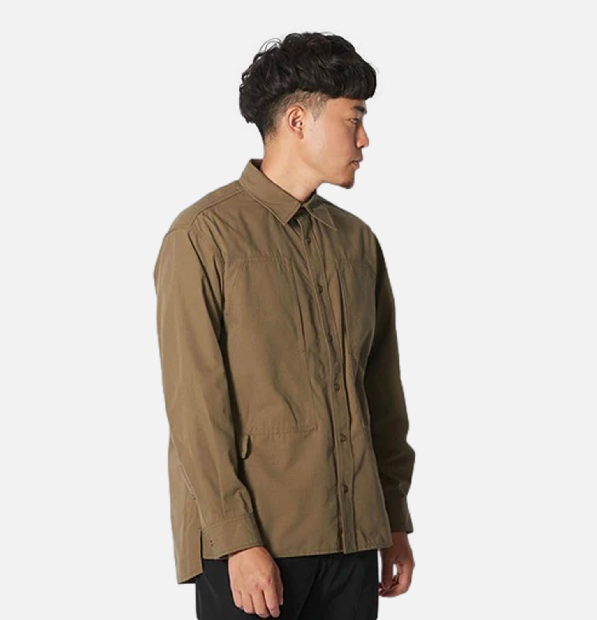 Chemise Snow Peak Takibibi Ripstop Shirt Khaki