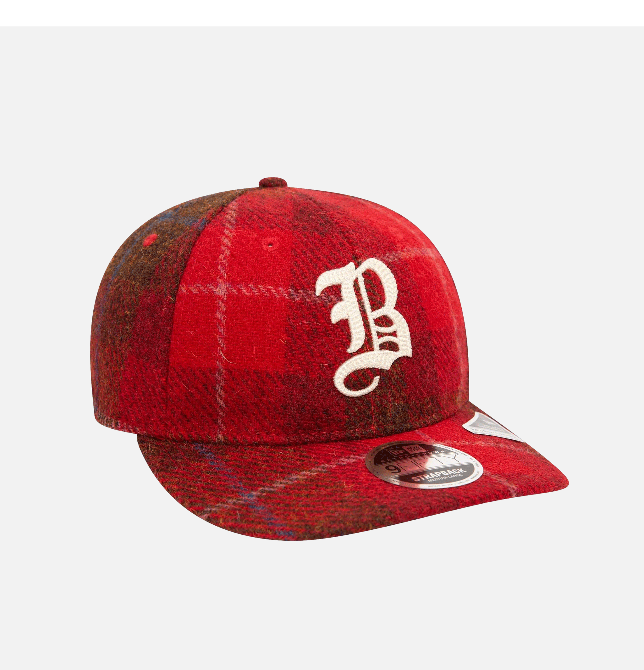 Casquette New Era 9FIFTY Retro Crown Atlanta Braves MLB Harris Tweed Rouge